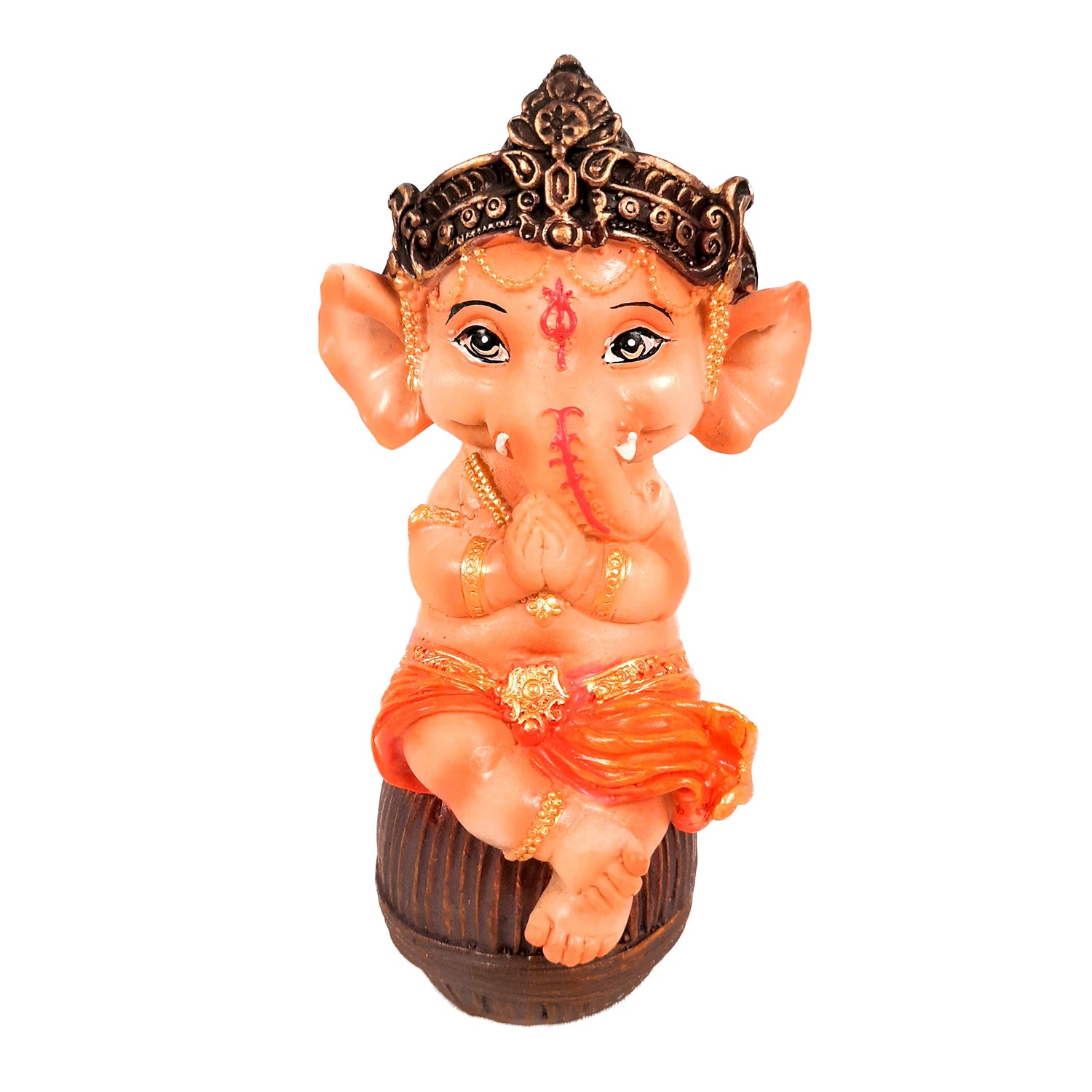 Ganeshji Statue - For Table Decor & Living Room -4 Inch- Apkamart
