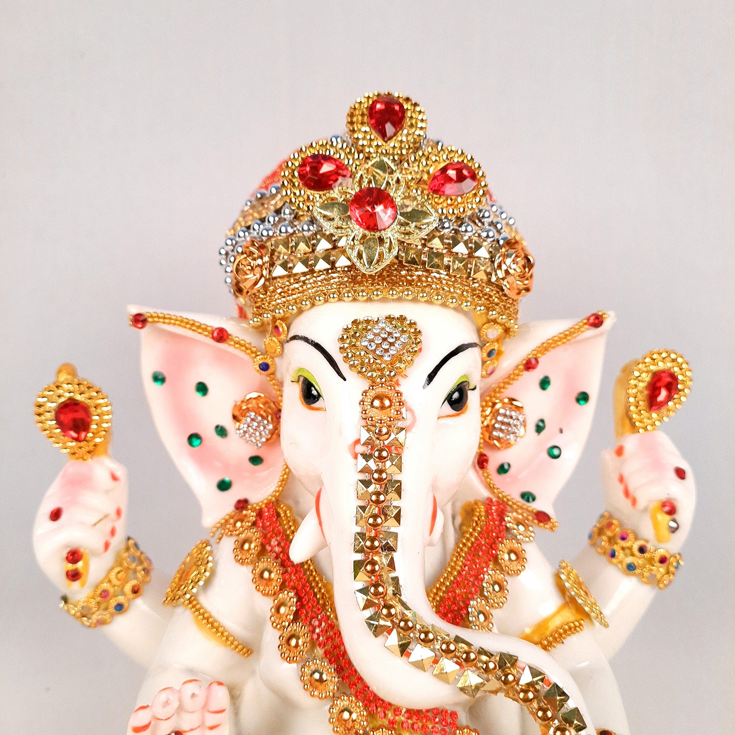 Ganpati Murti | Decorative Ganesh Murti for Home & Pooja - 9 Inch- apkamart
