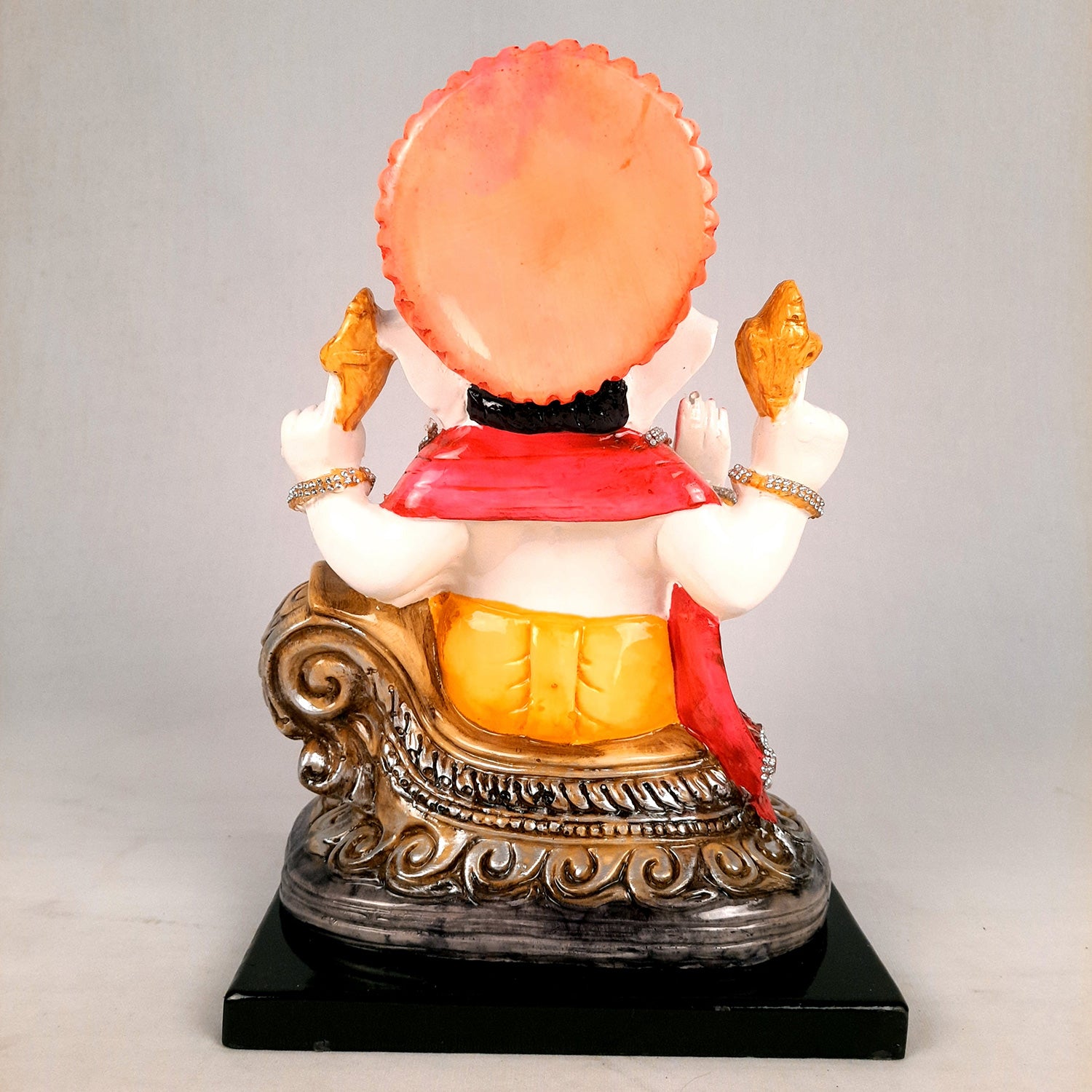 Sinhasan Ganpati Idol | Ganesh Murti for Ganesh Chaturthi - 11 Inch- apkamart