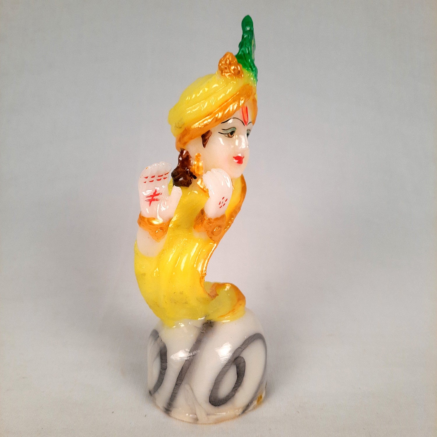 Lord Krishna Statue - for Home & for Car Dashboard - 6 Inch-Apkamart #Color_Green