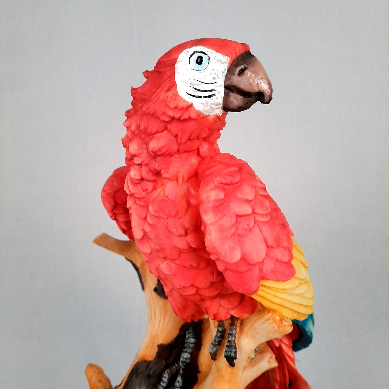 Parrot Showpiece | Animal Figurine - For Table Decor & Gifts - 16 Inch- Apkamart # Color_Red