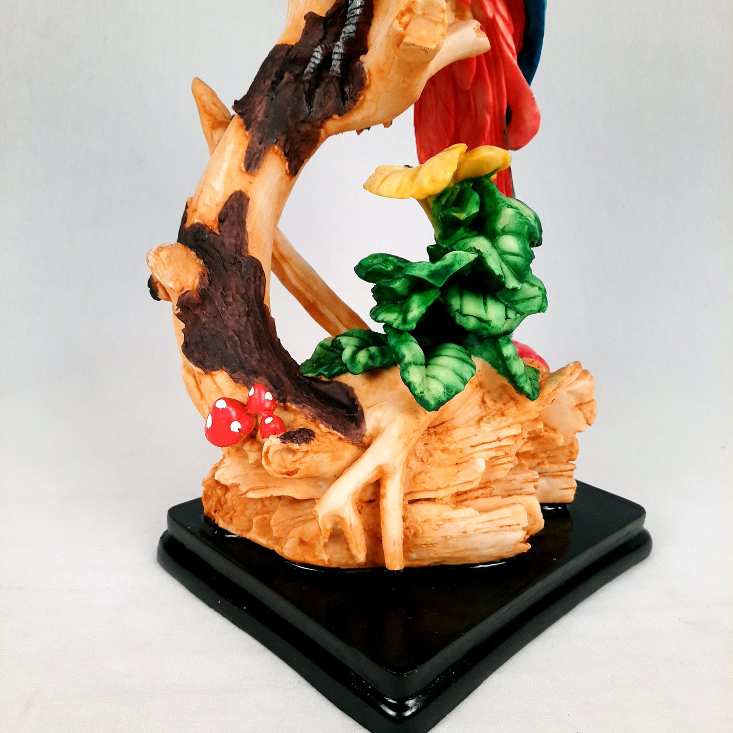 Parrot Showpiece | Animal Figurine - For Table Decor & Gifts - 16 Inch- Apkamart # Color_Red