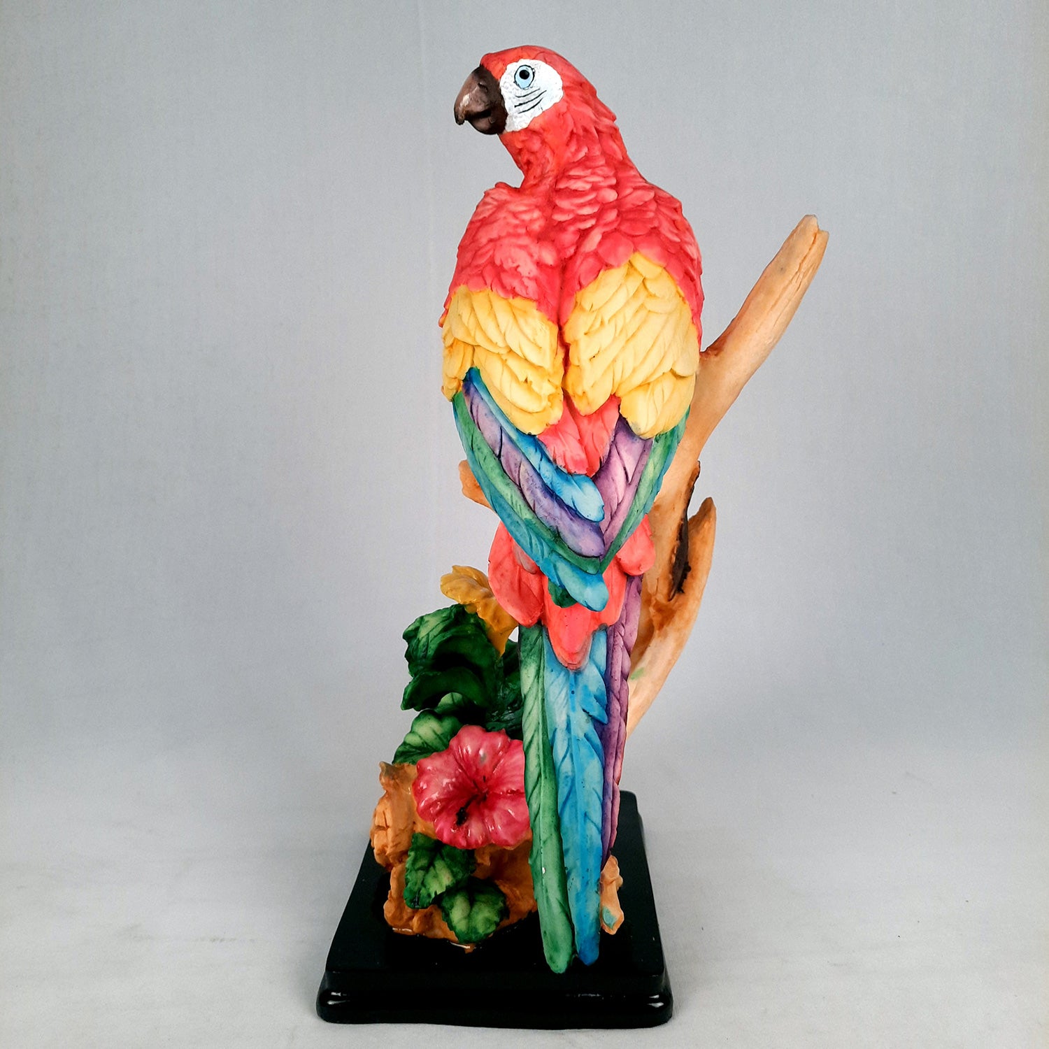 Parrot Showpiece | Animal Figurine - For Table Decor & Gifts - 16 Inch- Apkamart # Color_Red