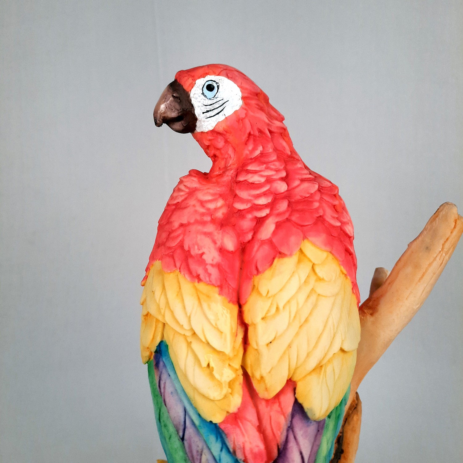 Parrot Showpiece | Animal Figurine - For Table Decor & Gifts - 16 Inch- Apkamart # Color_Red