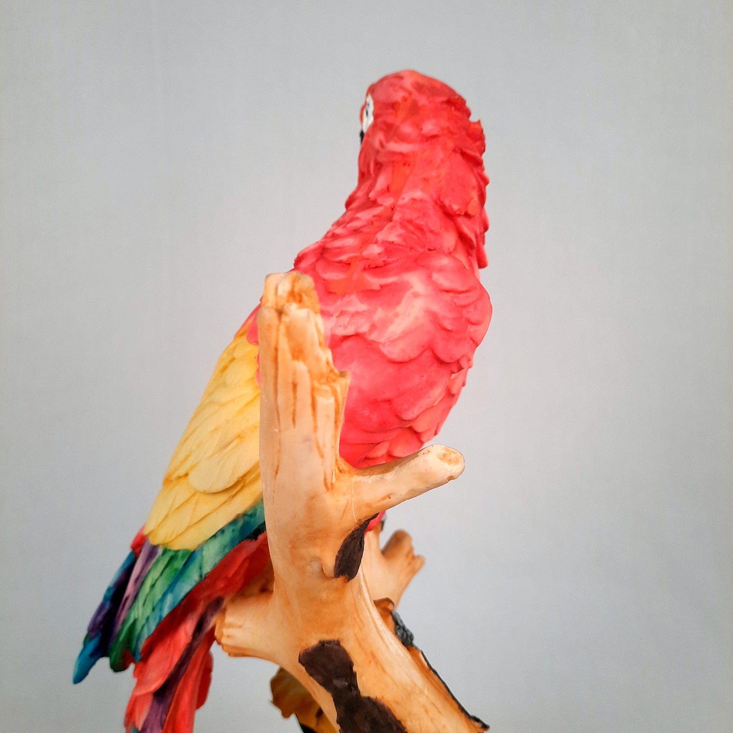 Parrot Showpiece | Animal Figurine - For Table Decor & Gifts - 16 Inch- Apkamart # Color_Red