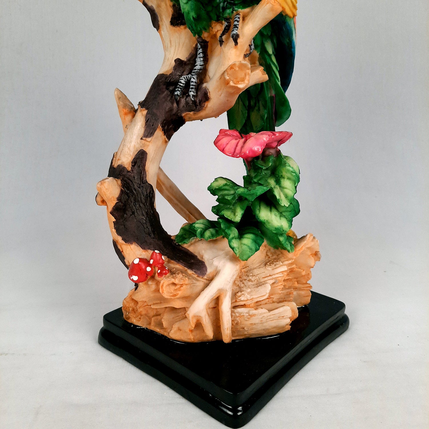 Parrot Showpiece | Animal Figurine - For Table Decor & Gifts - 16 Inch- Apkamart # Color_Green