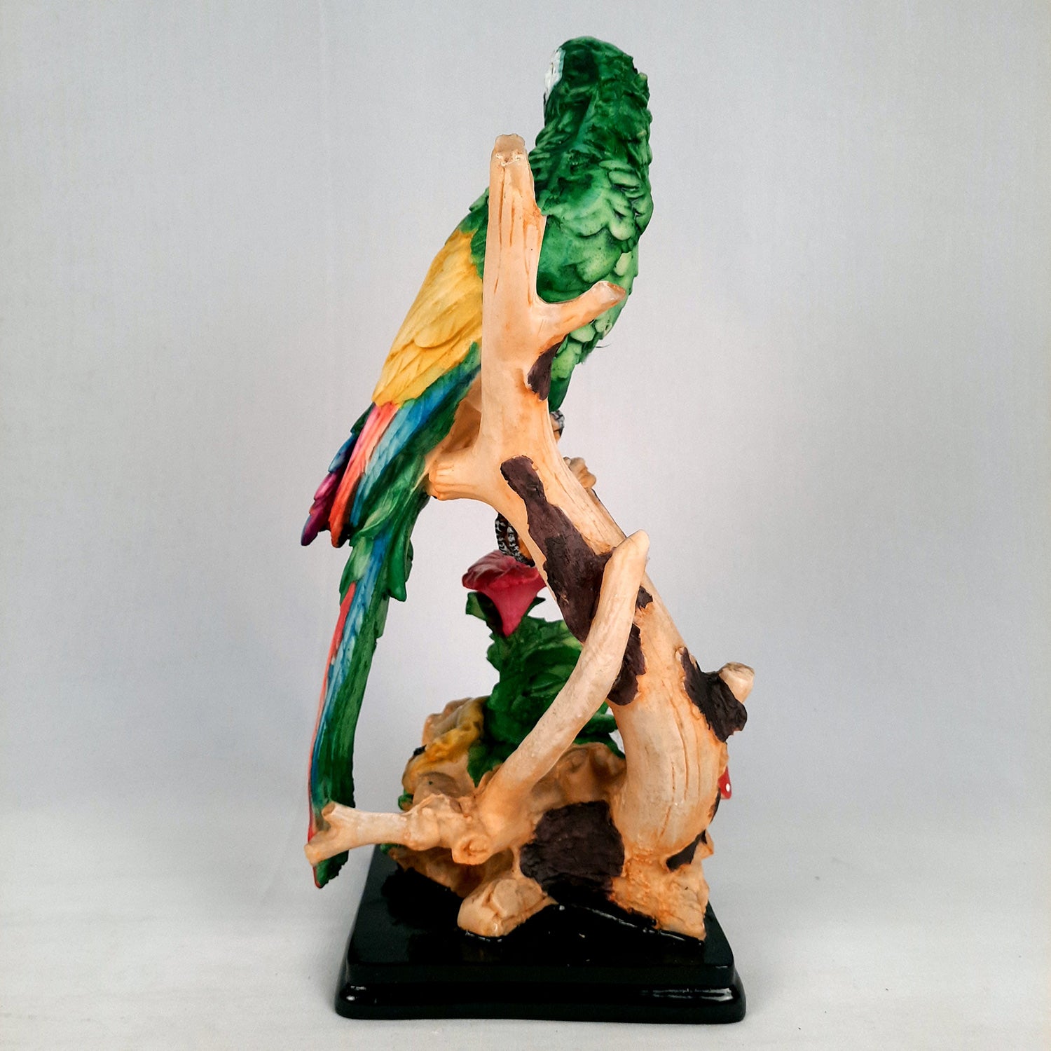 Parrot Showpiece | Animal Figurine - For Table Decor & Gifts - 16 Inch- Apkamart # Color_Green