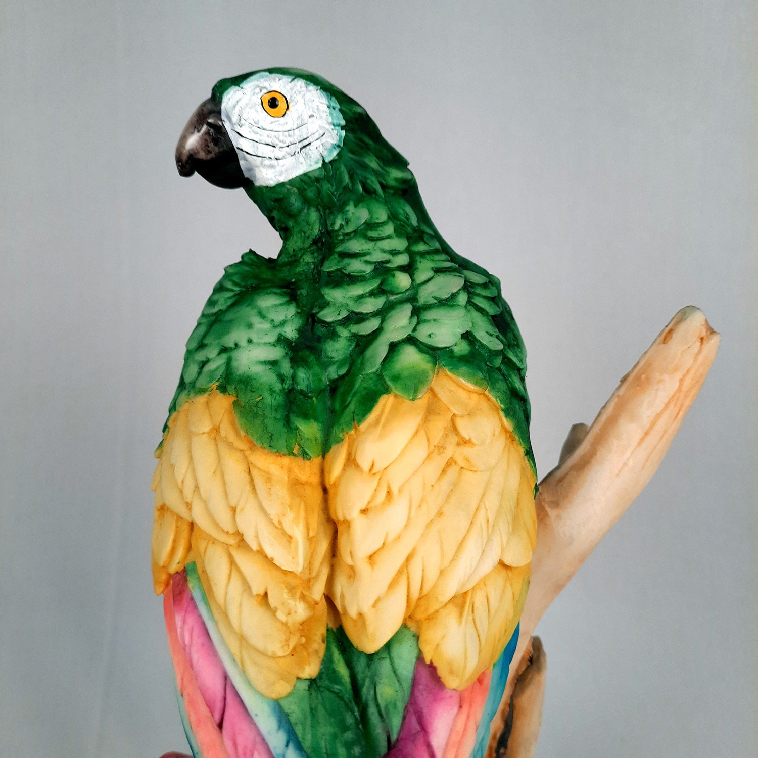 Parrot Showpiece | Animal Figurine - For Table Decor & Gifts - 16 Inch- Apkamart # Color_Green