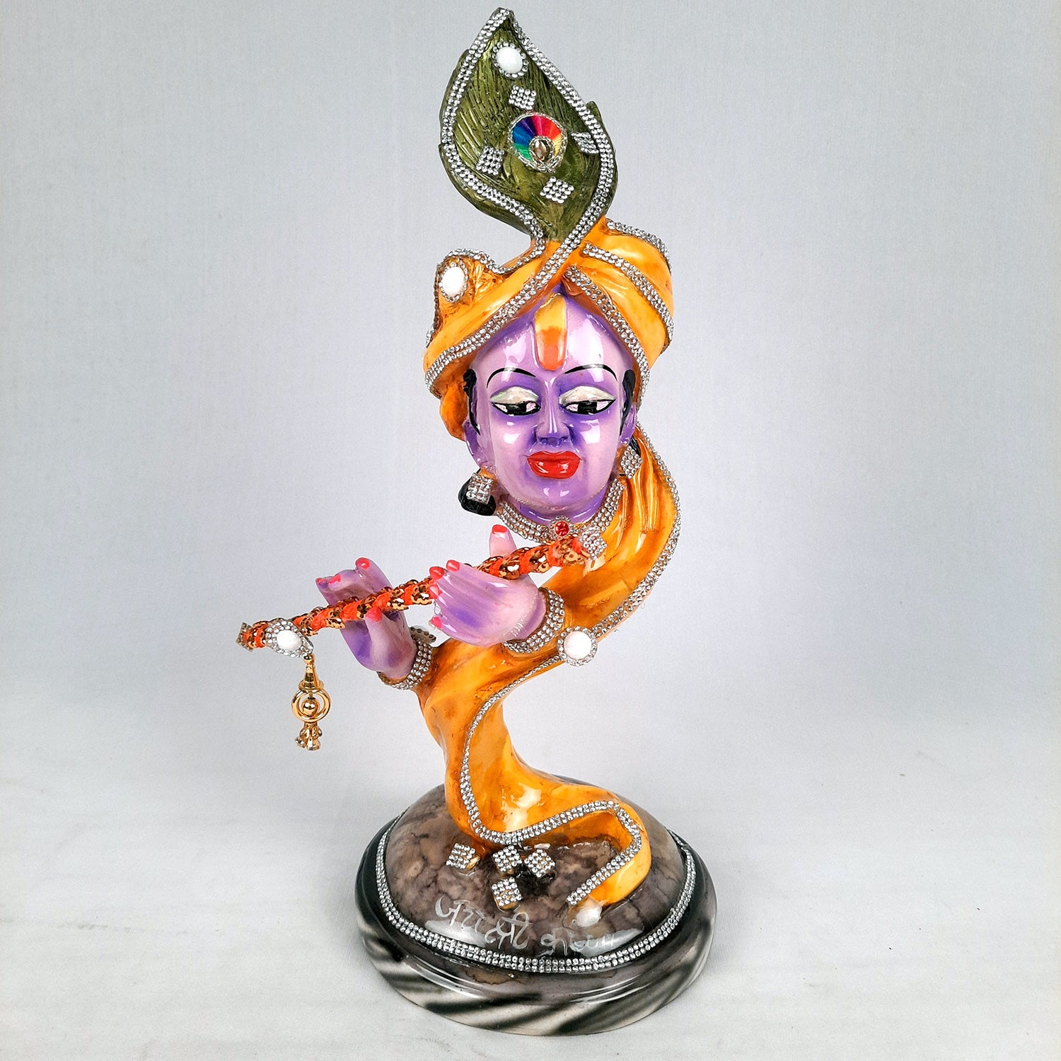 Krishna Statue | Shri Krishna Idol | Lord Krishna Murti - for Home, Living Room, Office, Puja , Entrance Decoration & Gifts - 13 Inch - Apkamart #Style_Design 2