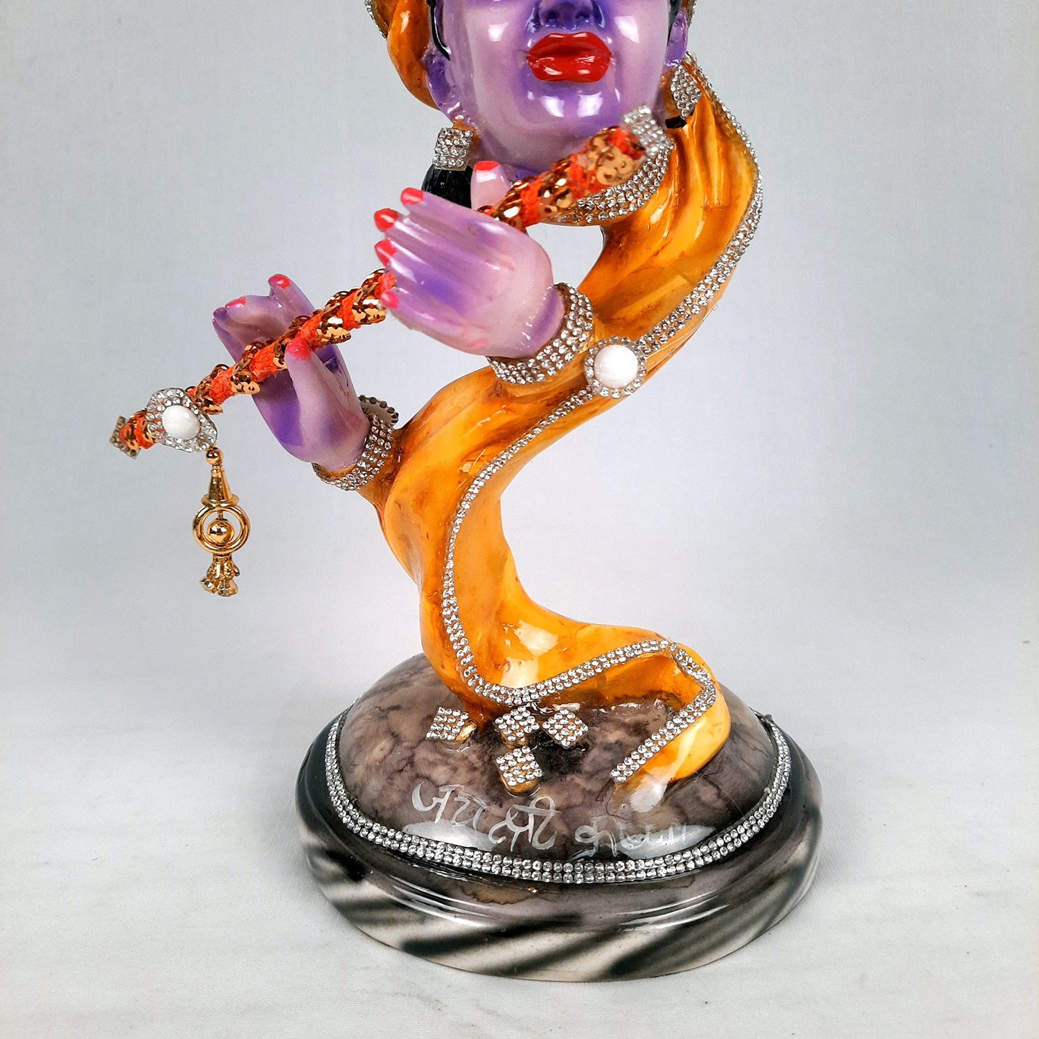 Krishna Statue | Shri Krishna Idol | Lord Krishna Murti - for Home, Living Room, Office, Puja , Entrance Decoration & Gifts - 13 Inch - Apkamart #Style_Design 2