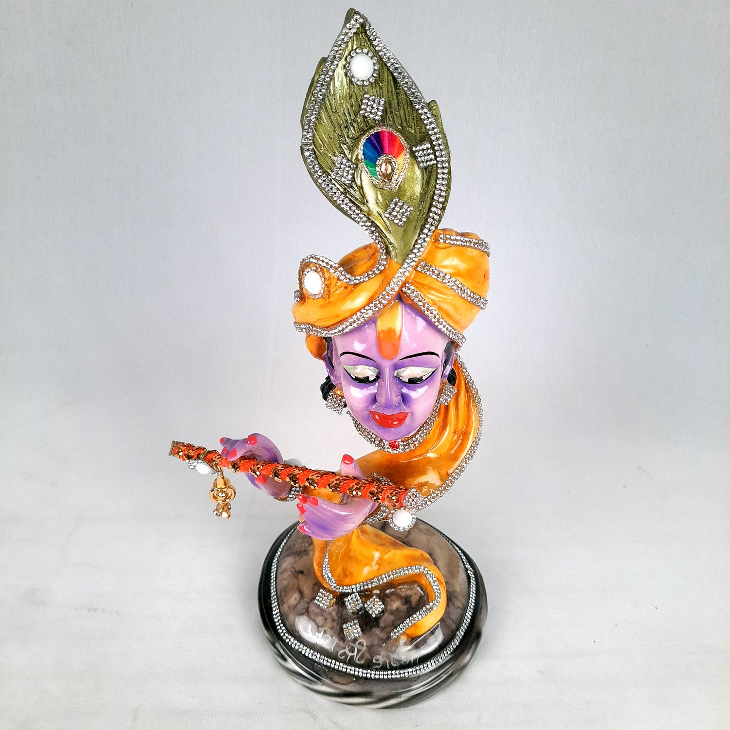 Krishna Statue | Shri Krishna Idol | Lord Krishna Murti - for Home, Living Room, Office, Puja , Entrance Decoration & Gifts - 13 Inch - Apkamart #Style_Design 2