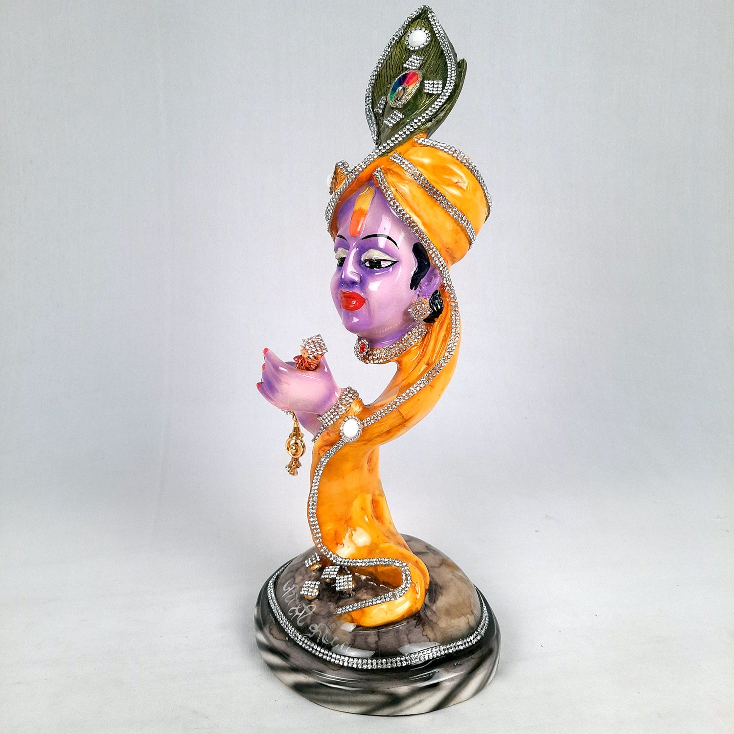 Krishna Statue | Shri Krishna Idol | Lord Krishna Murti - for Home, Living Room, Office, Puja , Entrance Decoration & Gifts - 13 Inch - Apkamart #Style_Design 2