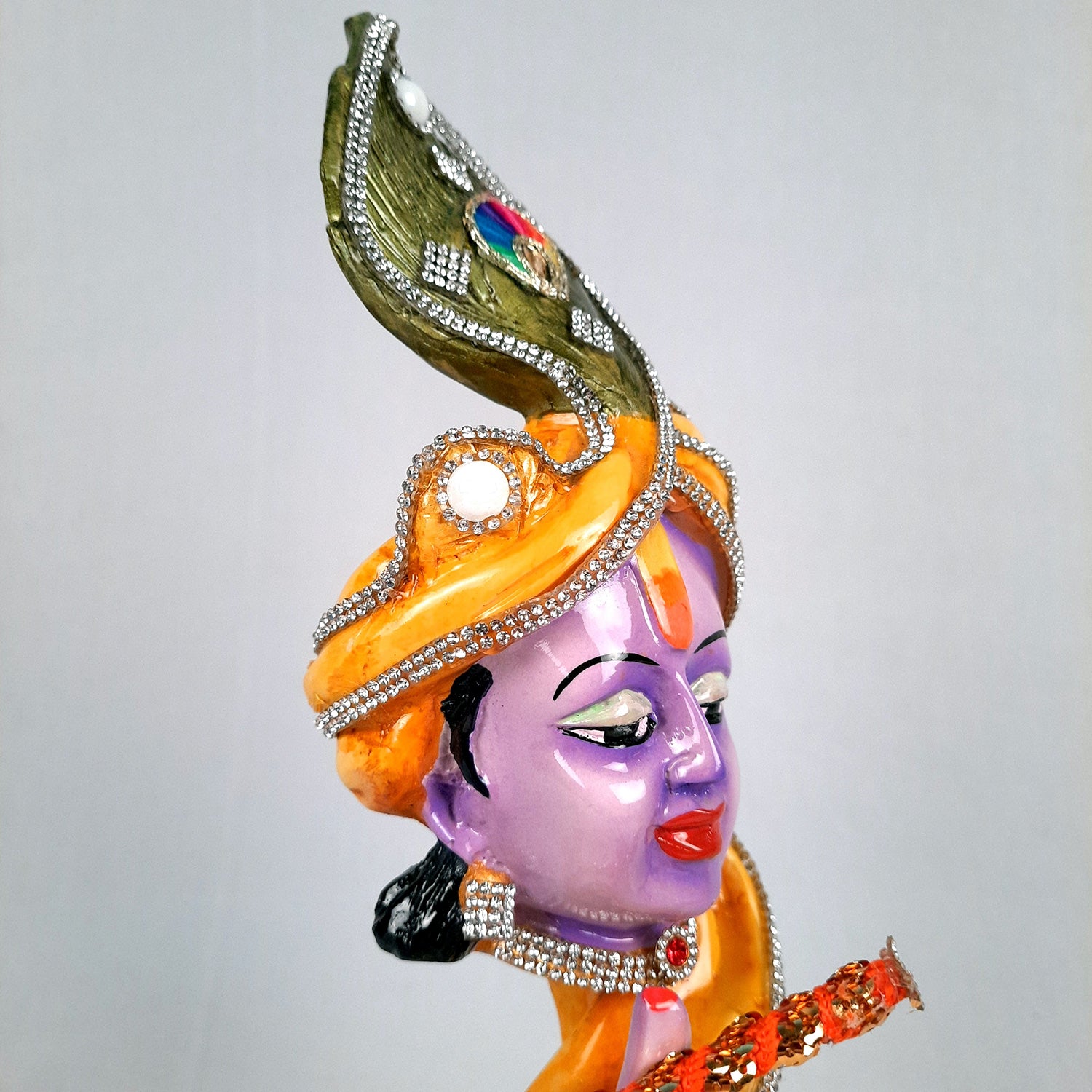 Krishna Statue | Shri Krishna Idol | Lord Krishna Murti - for Home, Living Room, Office, Puja , Entrance Decoration & Gifts - 13 Inch - Apkamart #Style_Design 2