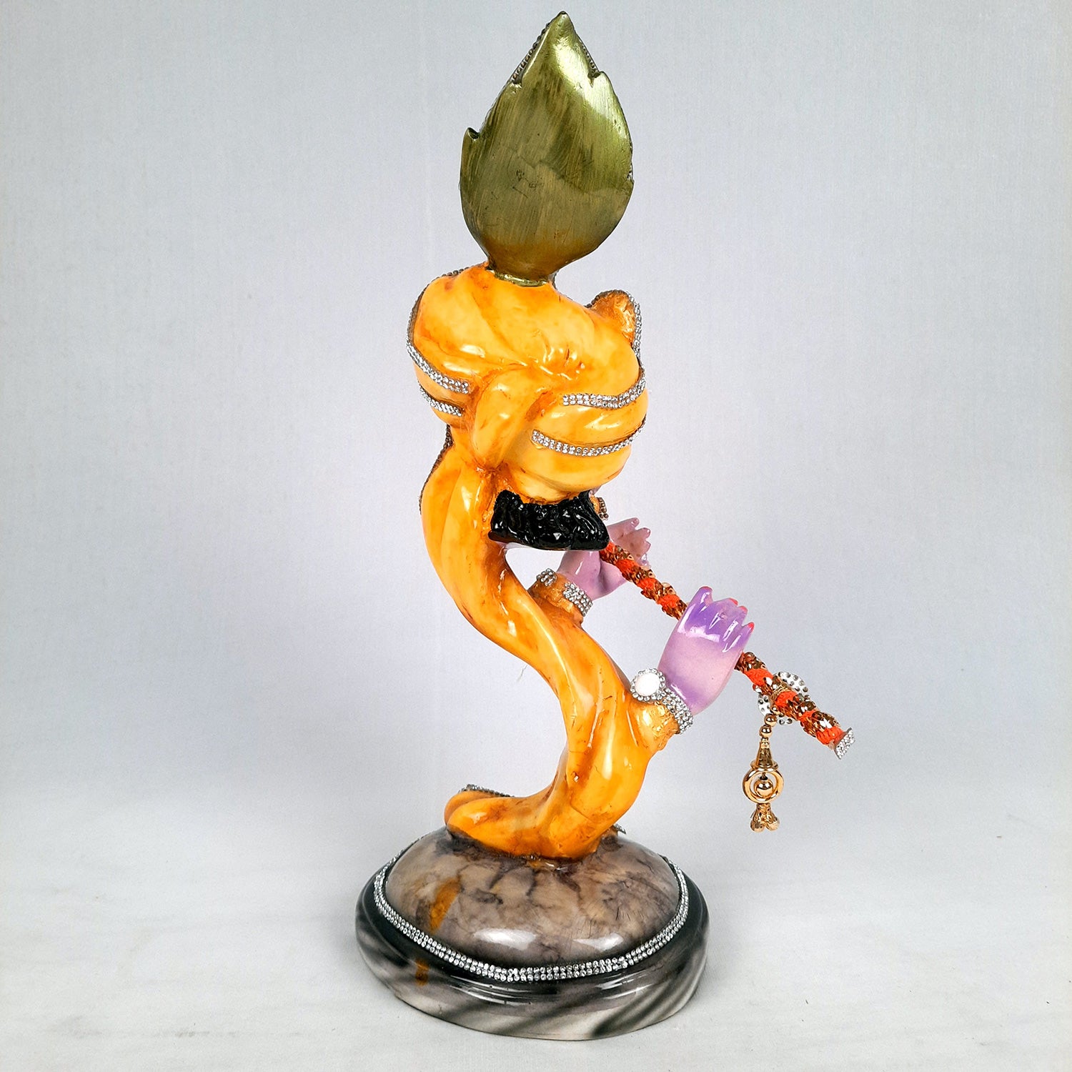 Krishna Statue | Shri Krishna Idol | Lord Krishna Murti - for Home, Living Room, Office, Puja , Entrance Decoration & Gifts - 13 Inch - Apkamart #Style_Design 2