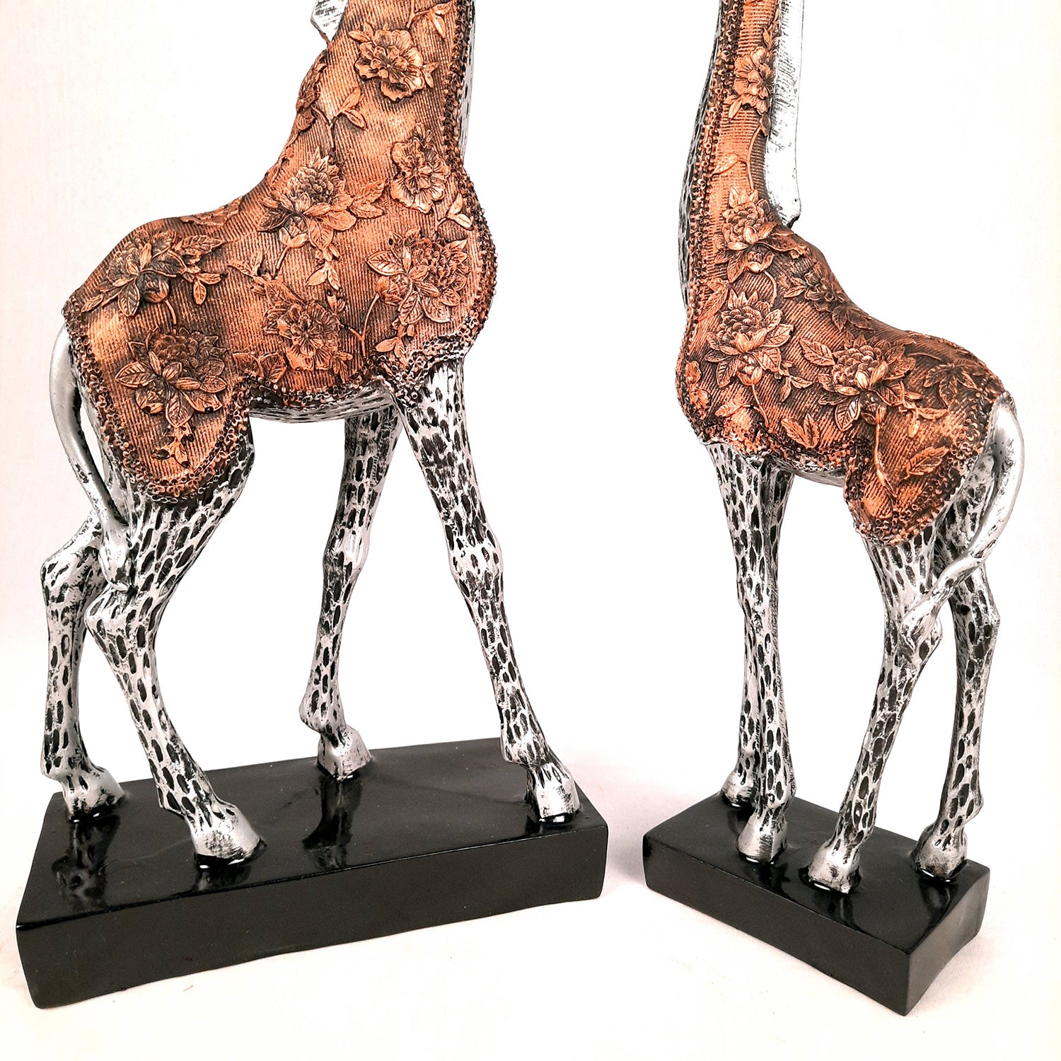 Giraffe Set Showpiece - For Home Decor & Gifts - 15 Inch (Set of 2)- Apkamart