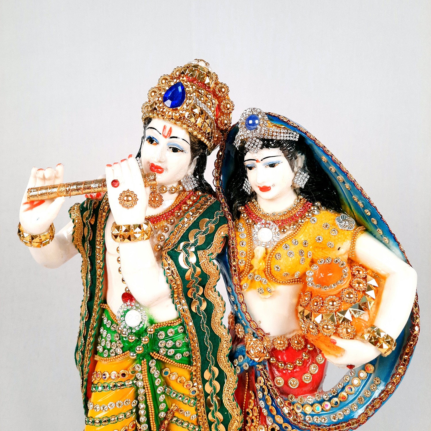 Radha Krishna Statue | Radha Krishna Idol Murti - for Gift, Home, Table, Living Room, Office, Puja Room Decoration - 15 Inch - Apkamart #Style_Design 2