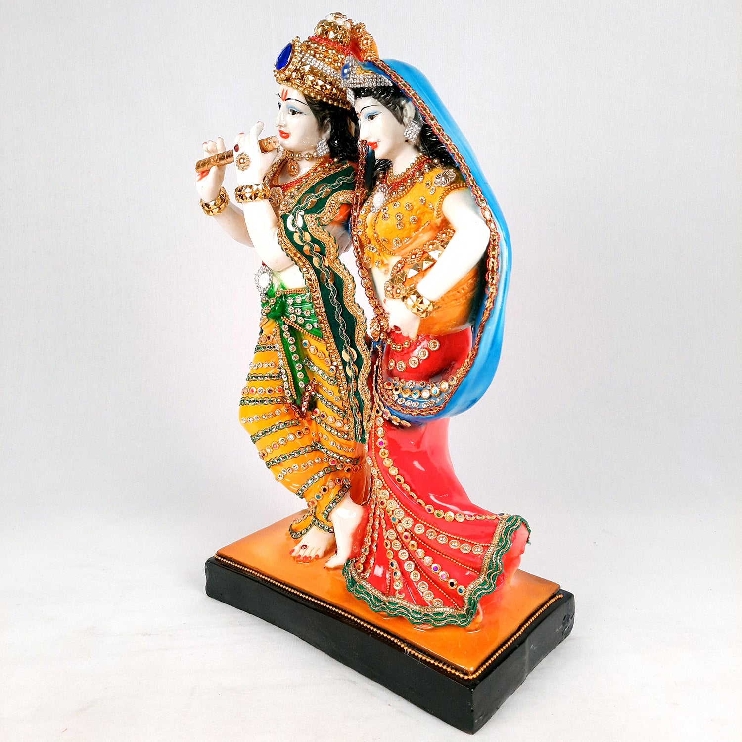 Radha Krishna Statue | Radha Krishna Idol Murti - for Gift, Home, Table, Living Room, Office, Puja Room Decoration - 15 Inch - Apkamart #Style_Design 2