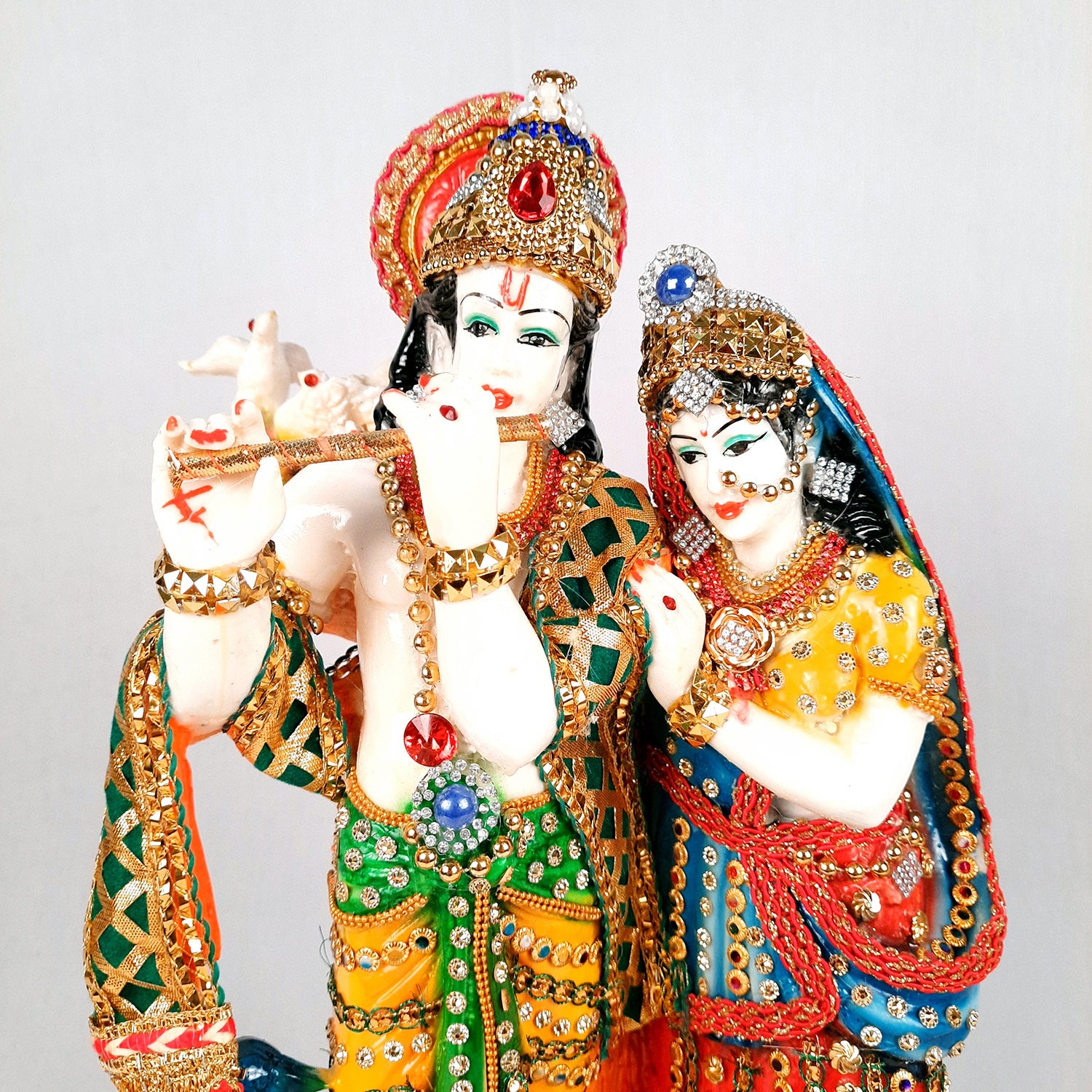 Radha Krishna Statue - Radha Krishna Murti for Home - 16 Inch- Apkamart