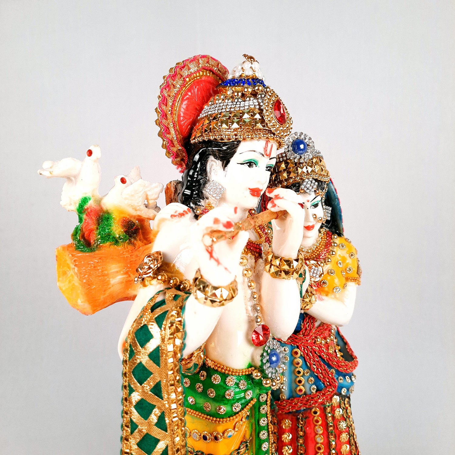 Radha Krishna Statue - Radha Krishna Murti for Home - 16 Inch- Apkamart