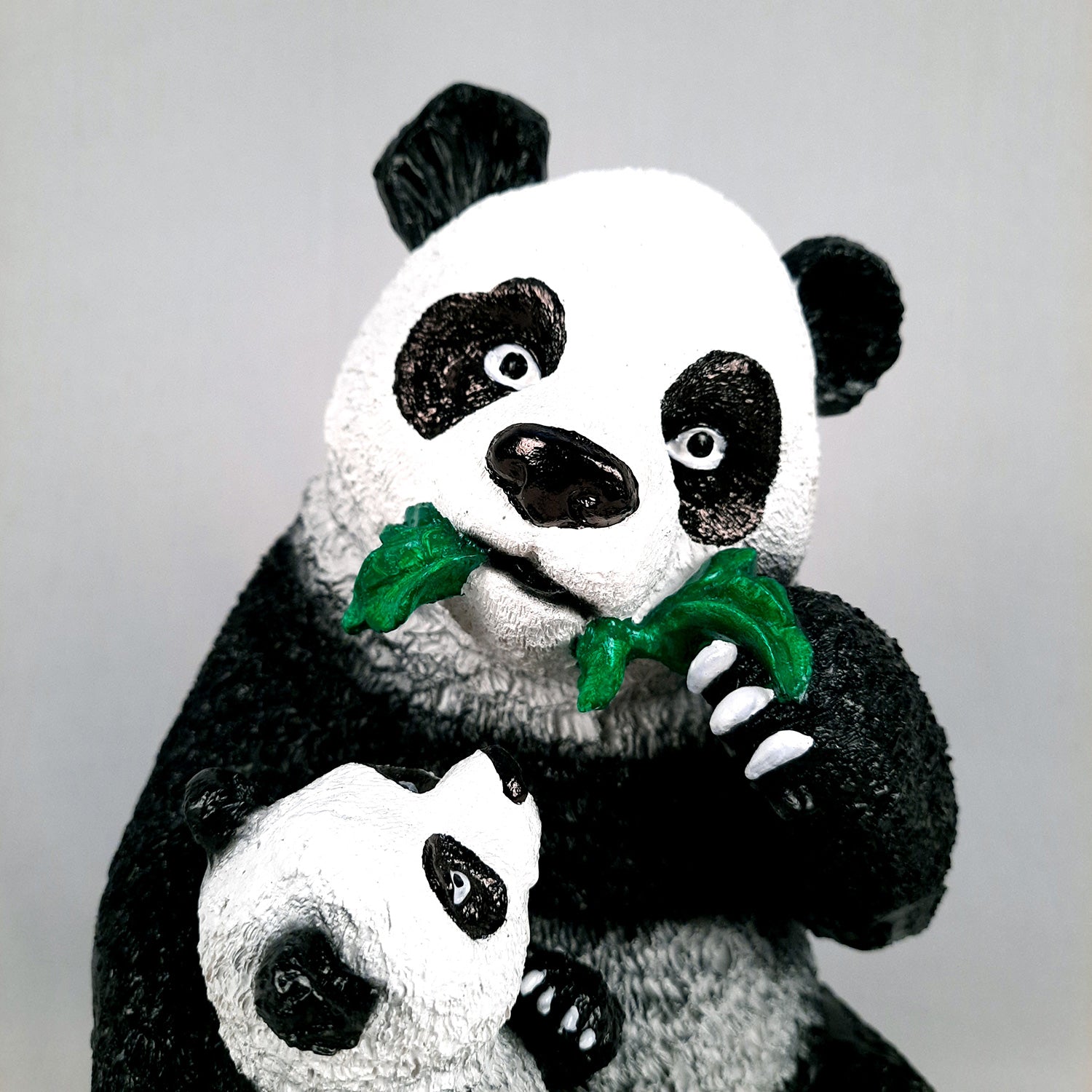 Panda with Baby Showpiece - For Table Decor & Living Room - 13 Inch- Apkamart