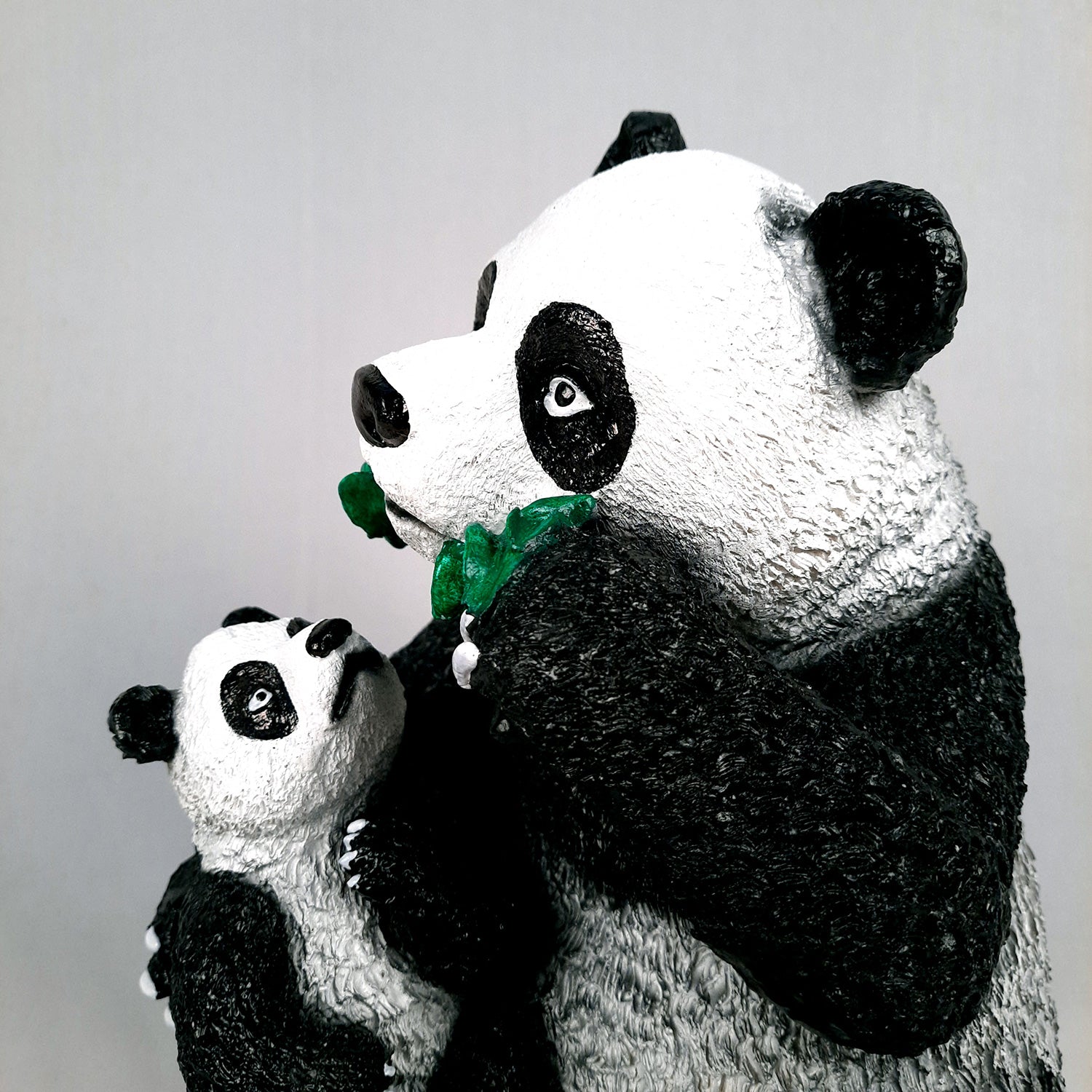 Panda with Baby Showpiece - For Table Decor & Living Room - 13 Inch- Apkamart