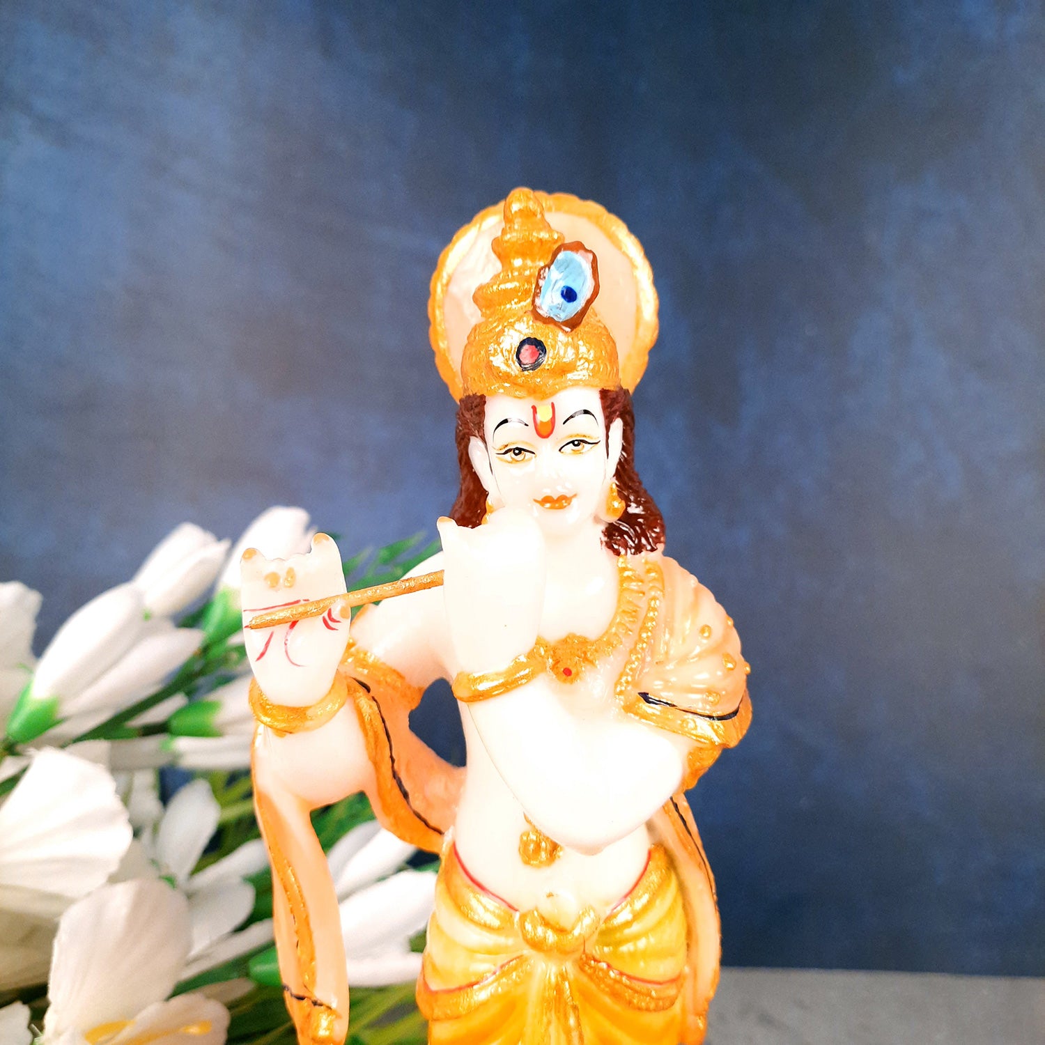 Krishna Showpiece - For Table Decor & Living Room - 11 Inch- Apkamart