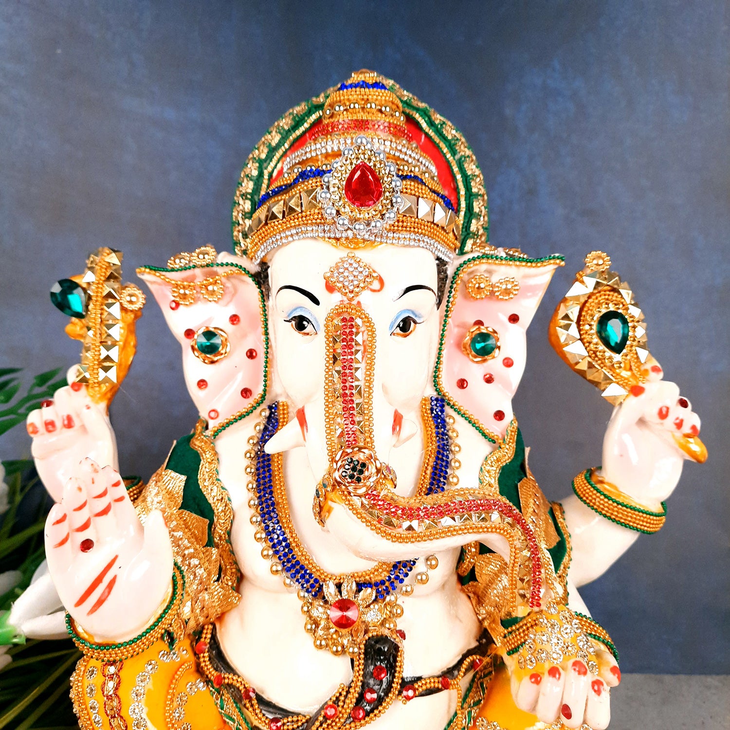 Lord Ganesha Murti | Ganesh Murti for Ganesh Chaturthi - 13 Inch- Apkamart