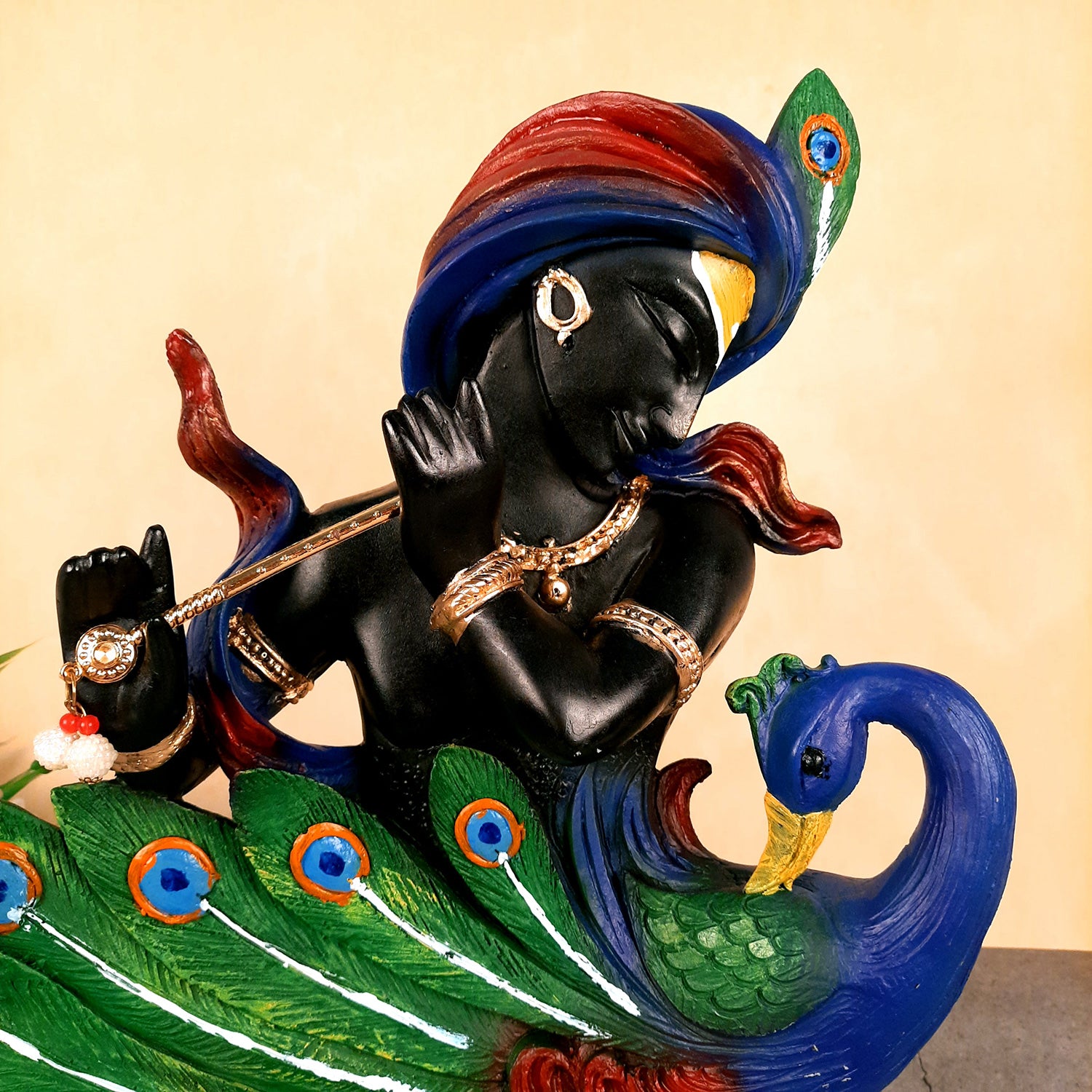 Radha Krishna Statue | Lord Krishna with Radha Idol for Home, Puja, Living Room & Office Decor | Decorative Hindu God Figurine for Spiritual & Religious Gift - 14 Inch - Apkamart #Style_Design 2