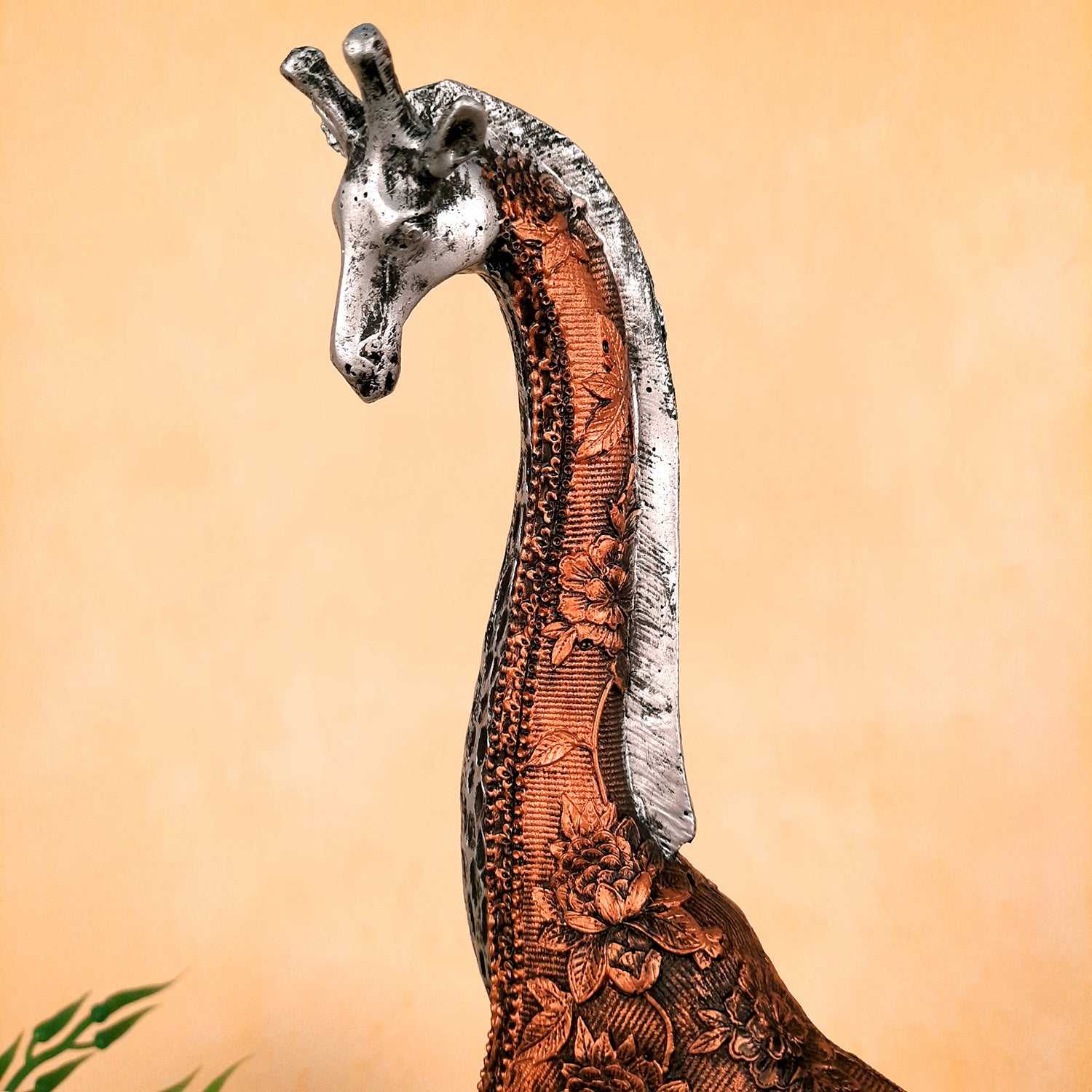 Giraffe Set Showpiece - For Home Decor & Gifts - 15 Inch (Set of 2)- Apkamart