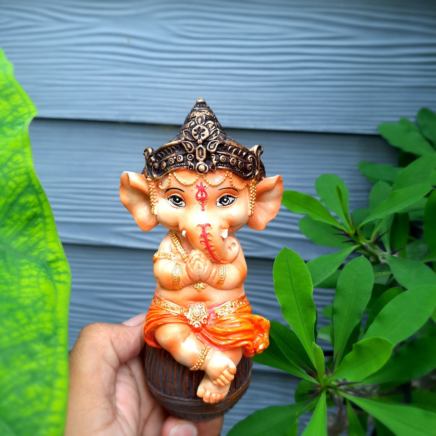Ganeshji Statue - For Table Decor & Living Room -4 Inch- Apkamart