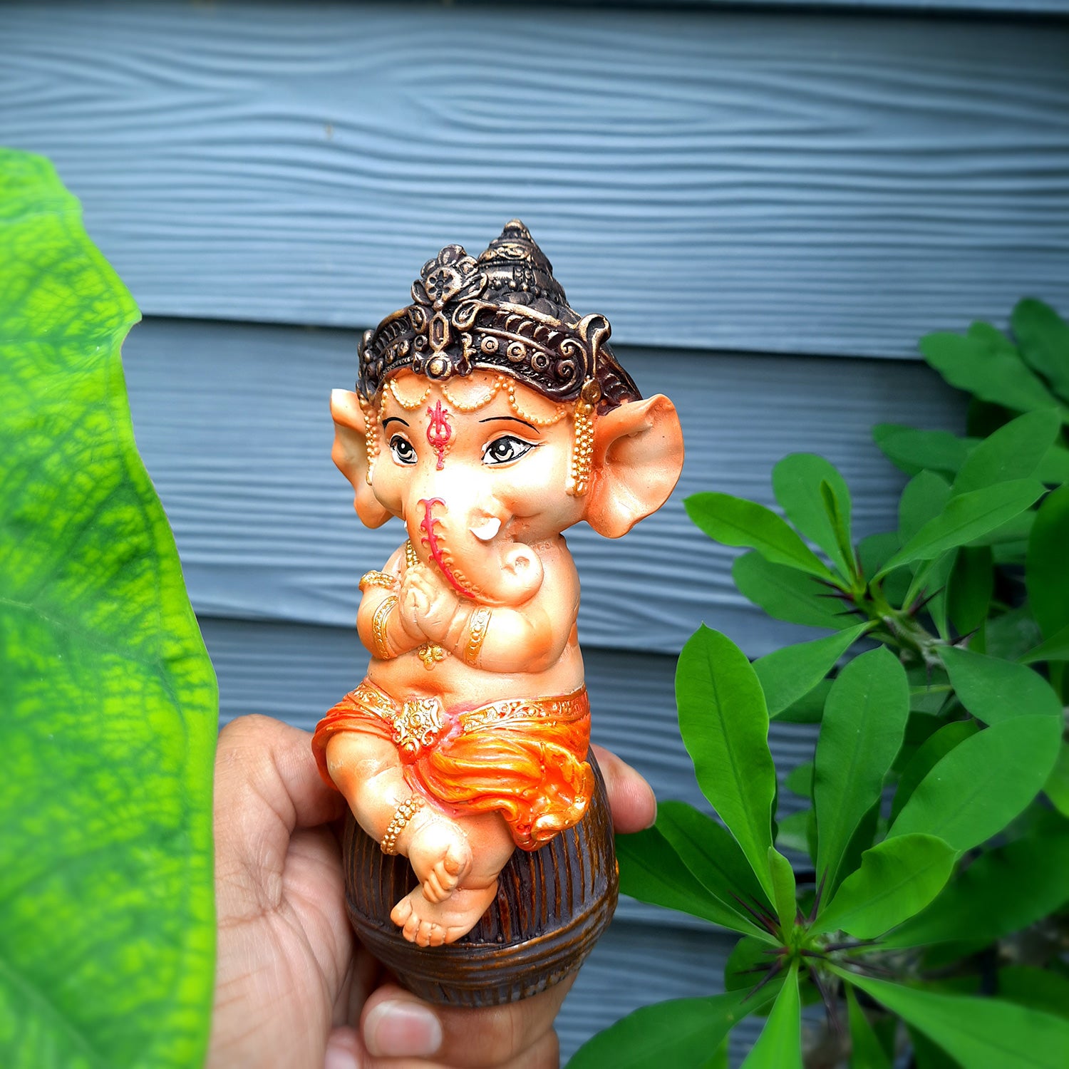 Ganeshji Statue - For Table Decor & Living Room -4 Inch- Apkamart