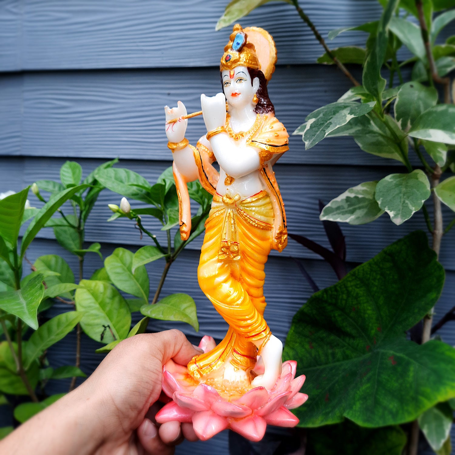 Krishna Showpiece - For Table Decor & Living Room - 11 Inch- Apkamart