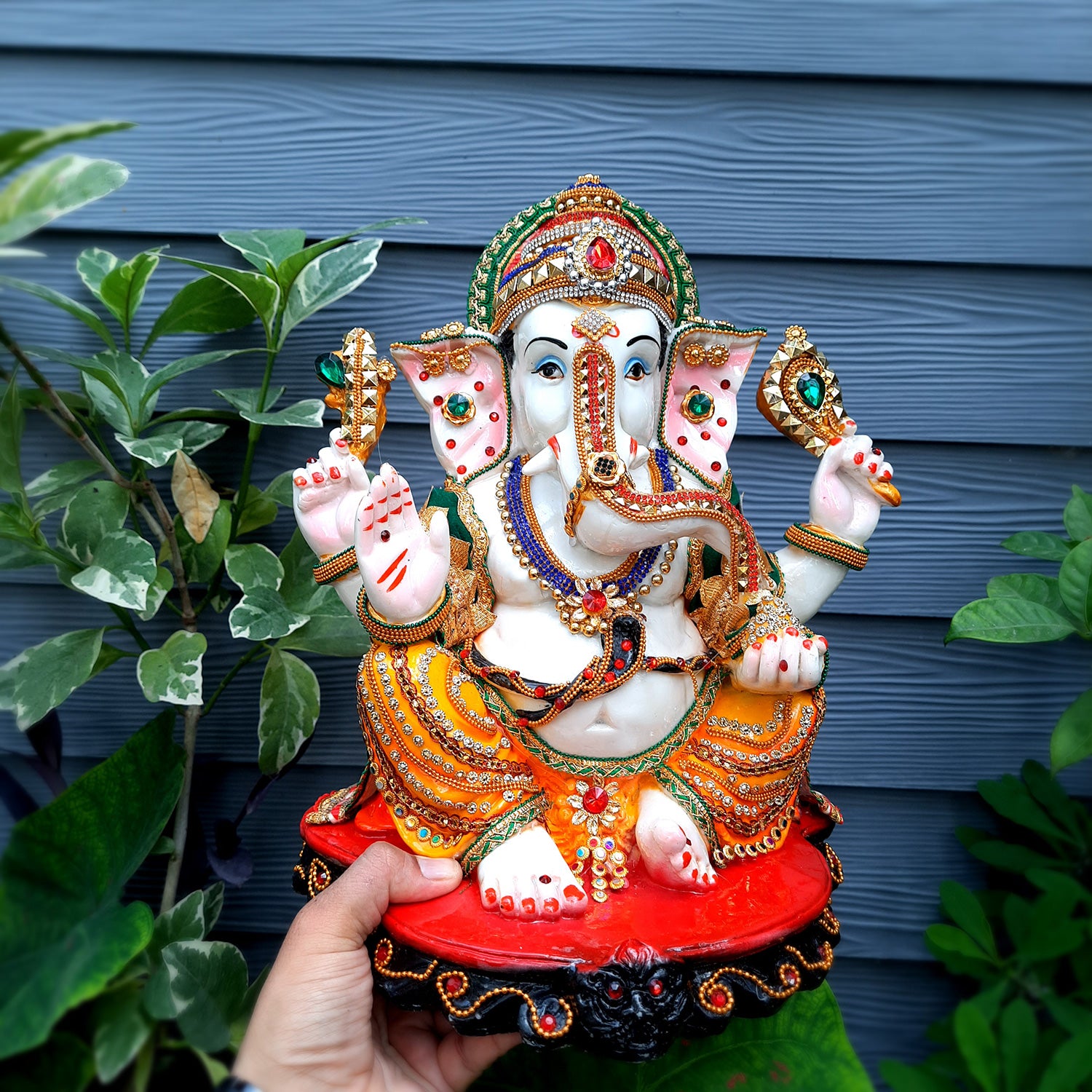 Lord Ganesha Murti | Ganesh Murti for Ganesh Chaturthi - 13 Inch- Apkamart