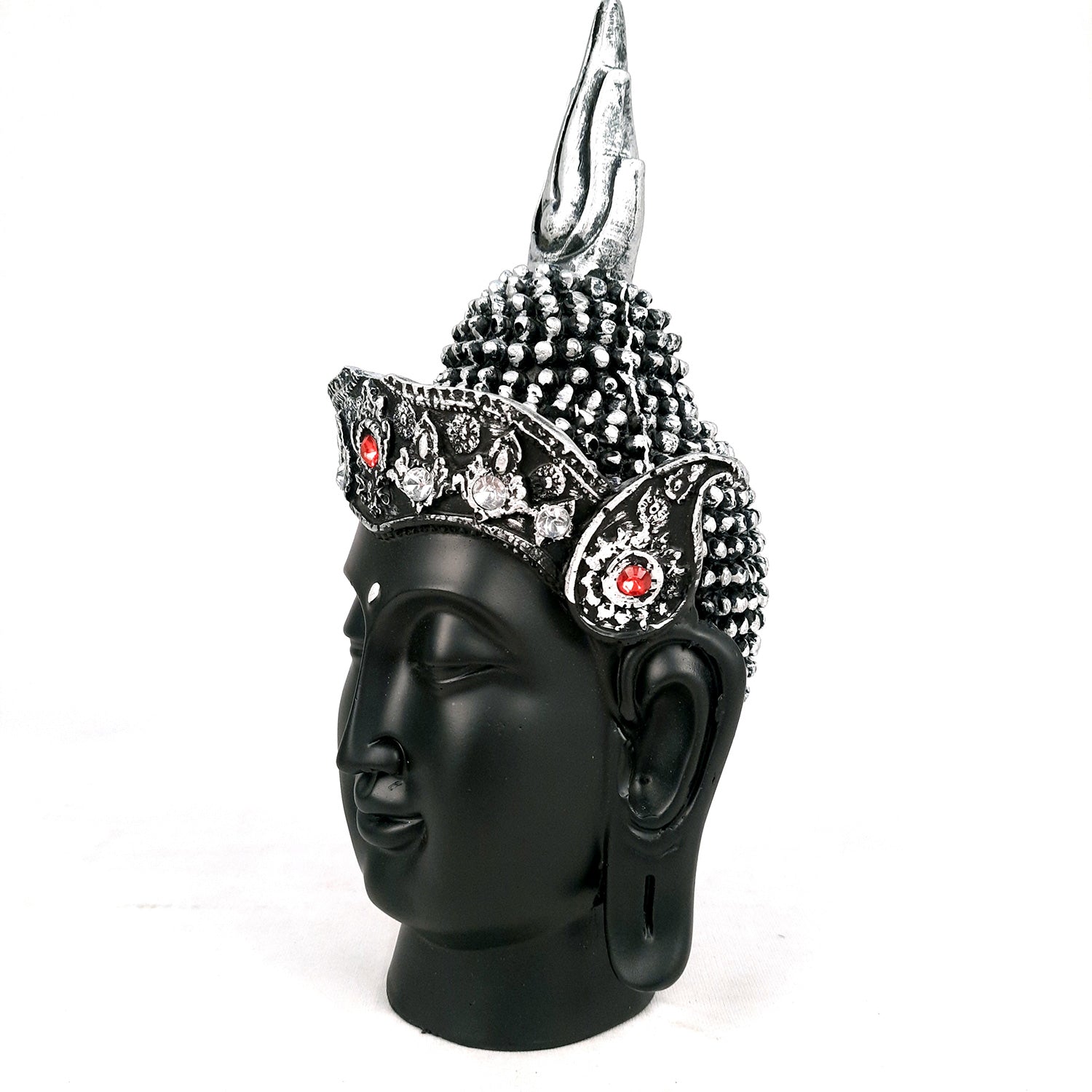 Buddha Head Statue | Lord Gautam Buddha Showpiece - For Living room, Home, Table, Office Decor & Gift- 12 Inch - Apkamart