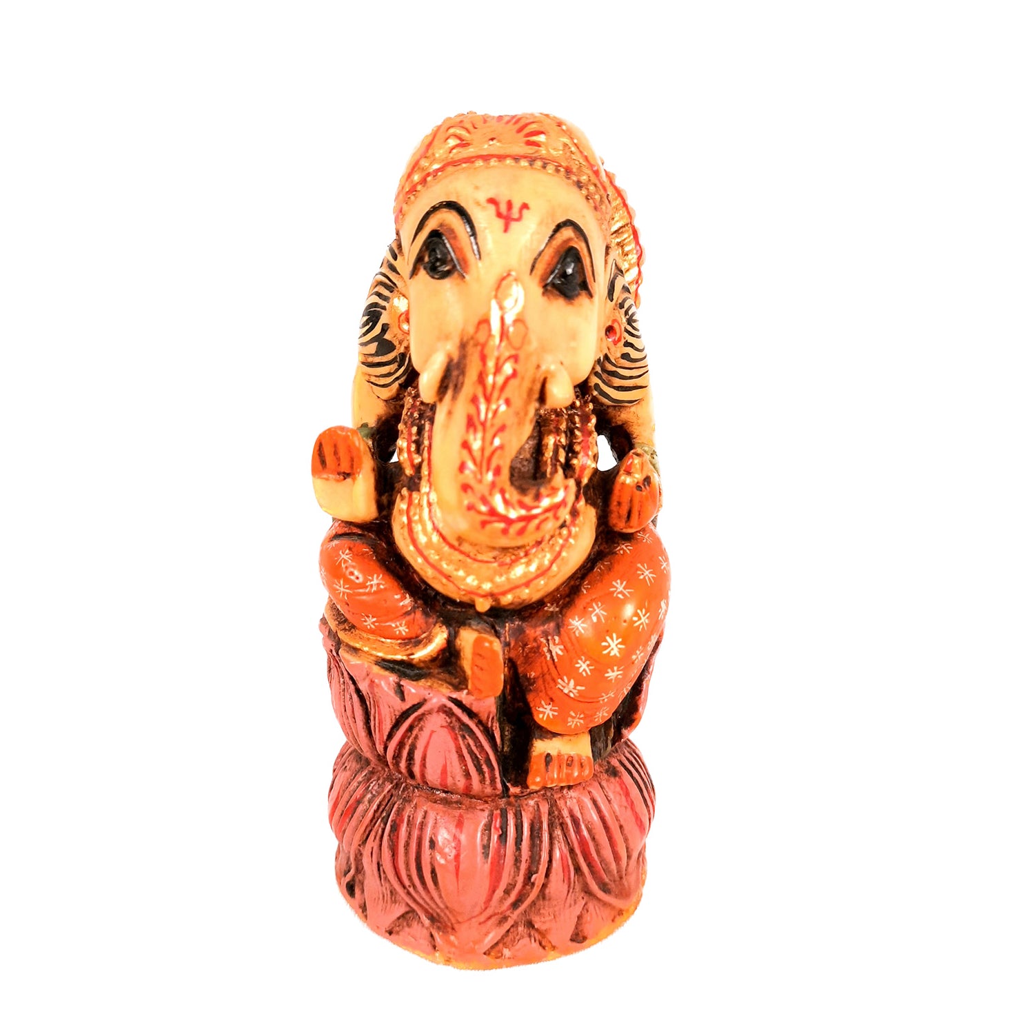 Ganesh Idol | Ganesha Statue - for Puja, Home & Table Decor | Ganpati Murti for Office Desk & Gifts - 5 Inch - Apkamart