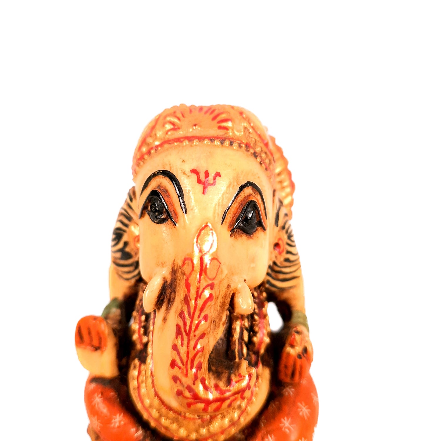 Ganesh Idol | Ganesha Statue - for Puja, Home & Table Decor | Ganpati Murti for Office Desk & Gifts - 5 Inch - Apkamart