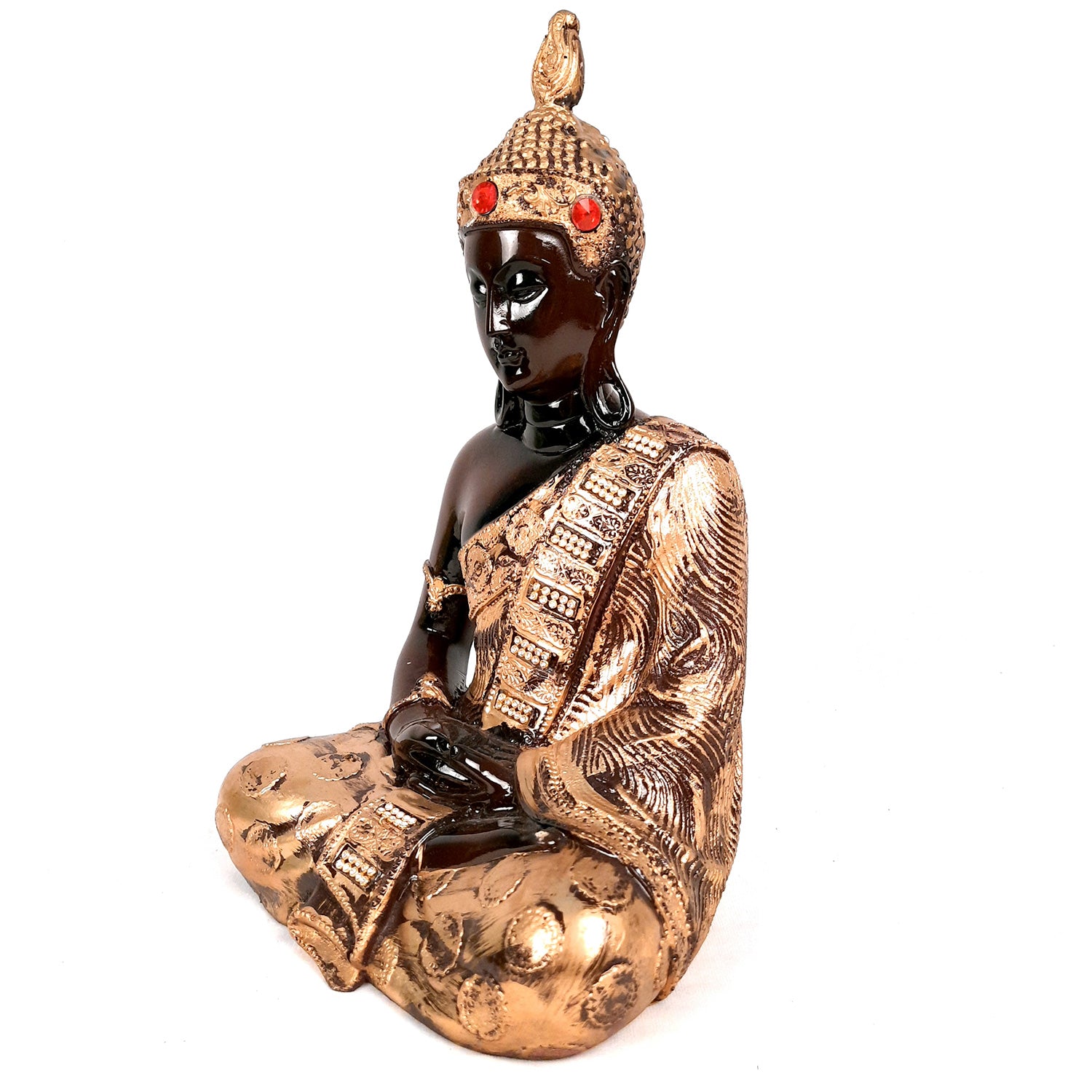 Buddha Statue | Lord Gautam Buddha in Meditation Showpiece - For Living room, Home, Table, Office Decor & Gift - 11 Inch - Apkamart