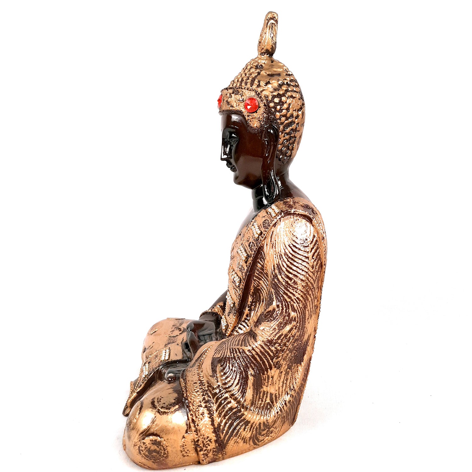 Buddha Statue | Lord Gautam Buddha in Meditation Showpiece - For Living room, Home, Table, Office Decor & Gift - 11 Inch - Apkamart