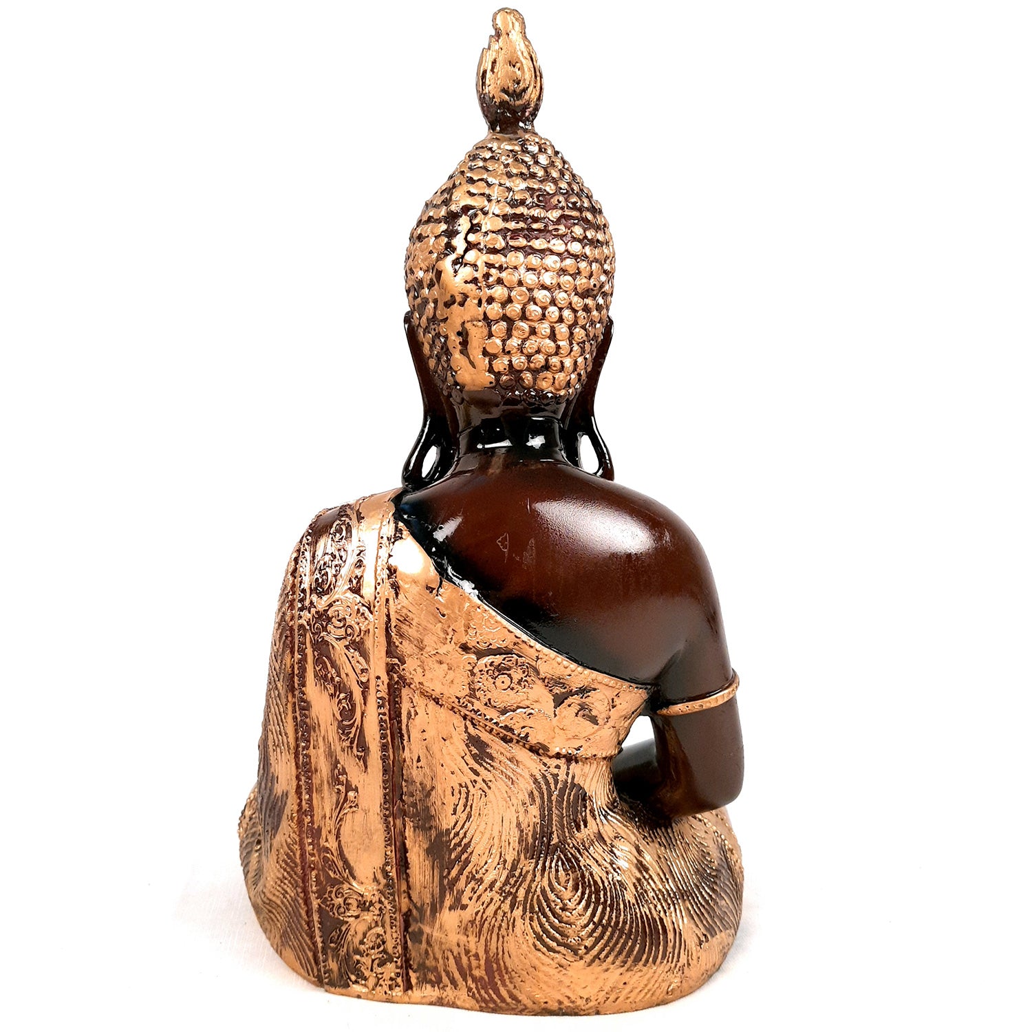 Buddha Statue | Lord Gautam Buddha in Meditation Showpiece - For Living room, Home, Table, Office Decor & Gift - 11 Inch - Apkamart