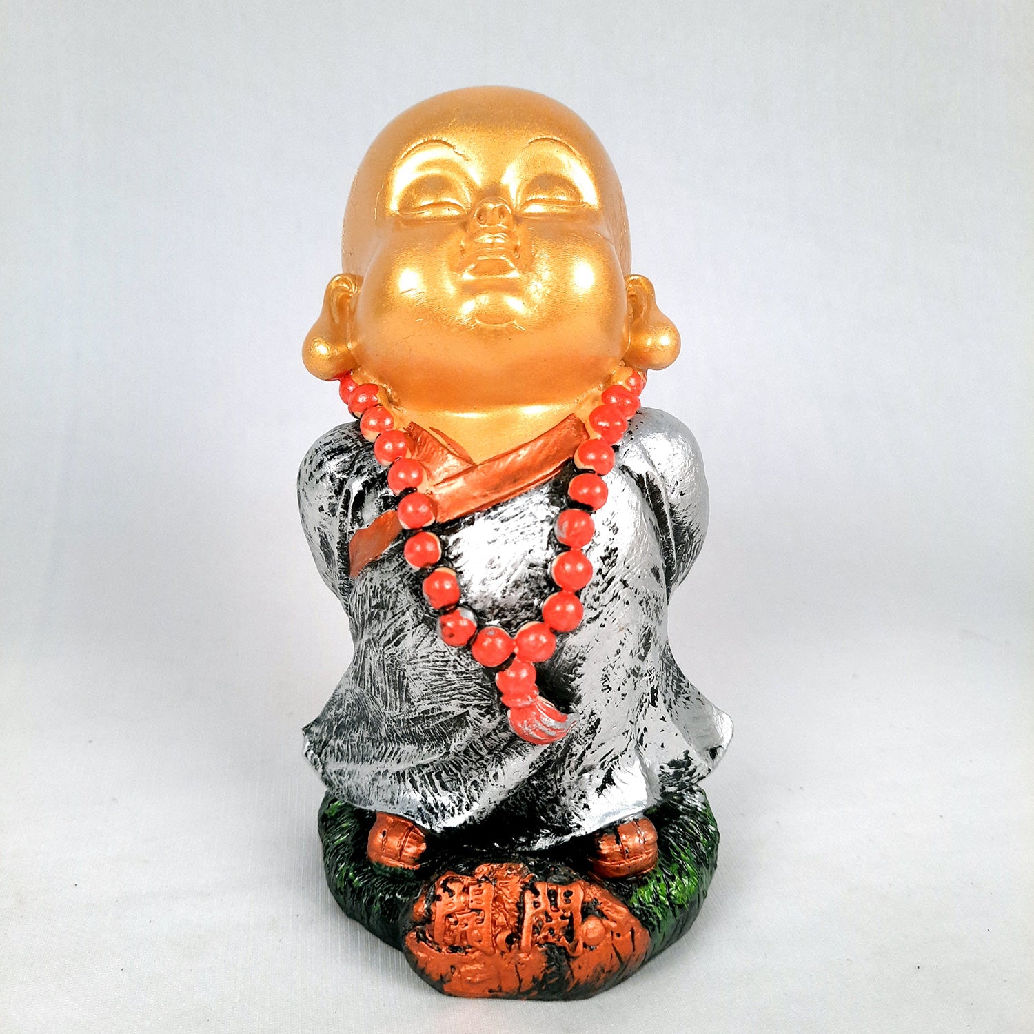 Buddha Baby Monk Showpiece | Feng Shui Child Monk Statue - for Home & Table Decor, Health, Wealth, Office Desk & Gift - Set of 3 -Apkamart