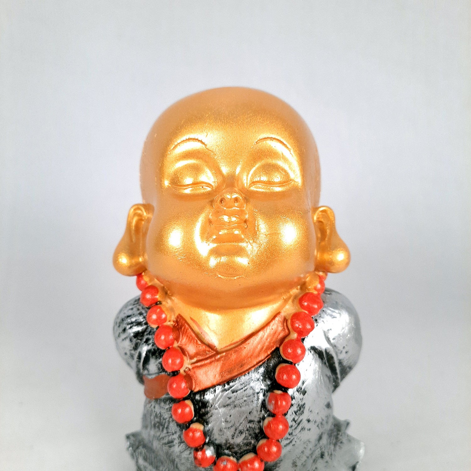 Buddha Baby Monk Showpiece | Feng Shui Child Monk Statue - for Home & Table Decor, Health, Wealth, Office Desk & Gift - Set of 3 -Apkamart