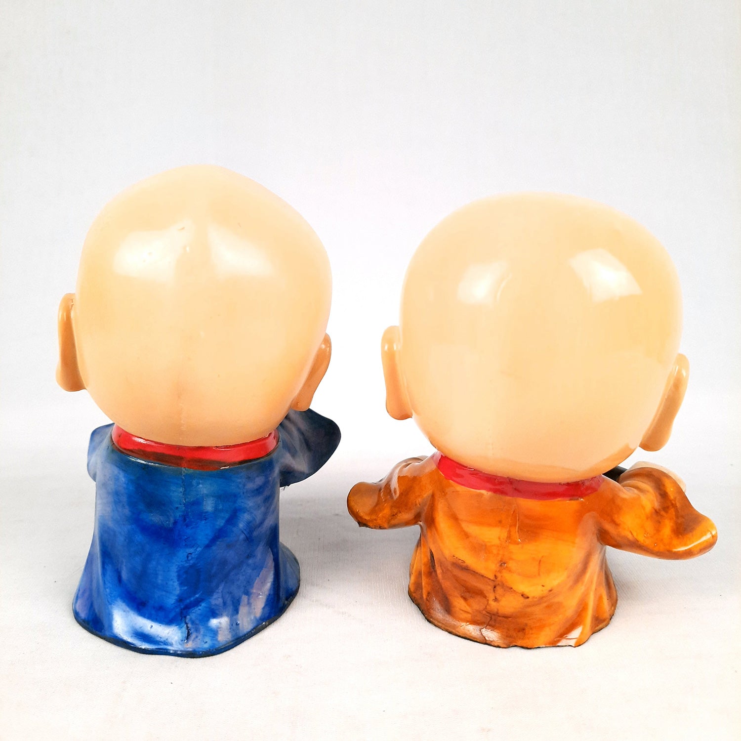 Baby Monk Showpiece | Baby Buddha Feng Shui Decor - For Good Luck, Home, Table, Office Decor & Gift - 5 Inch (Set of 4) - Apkamart