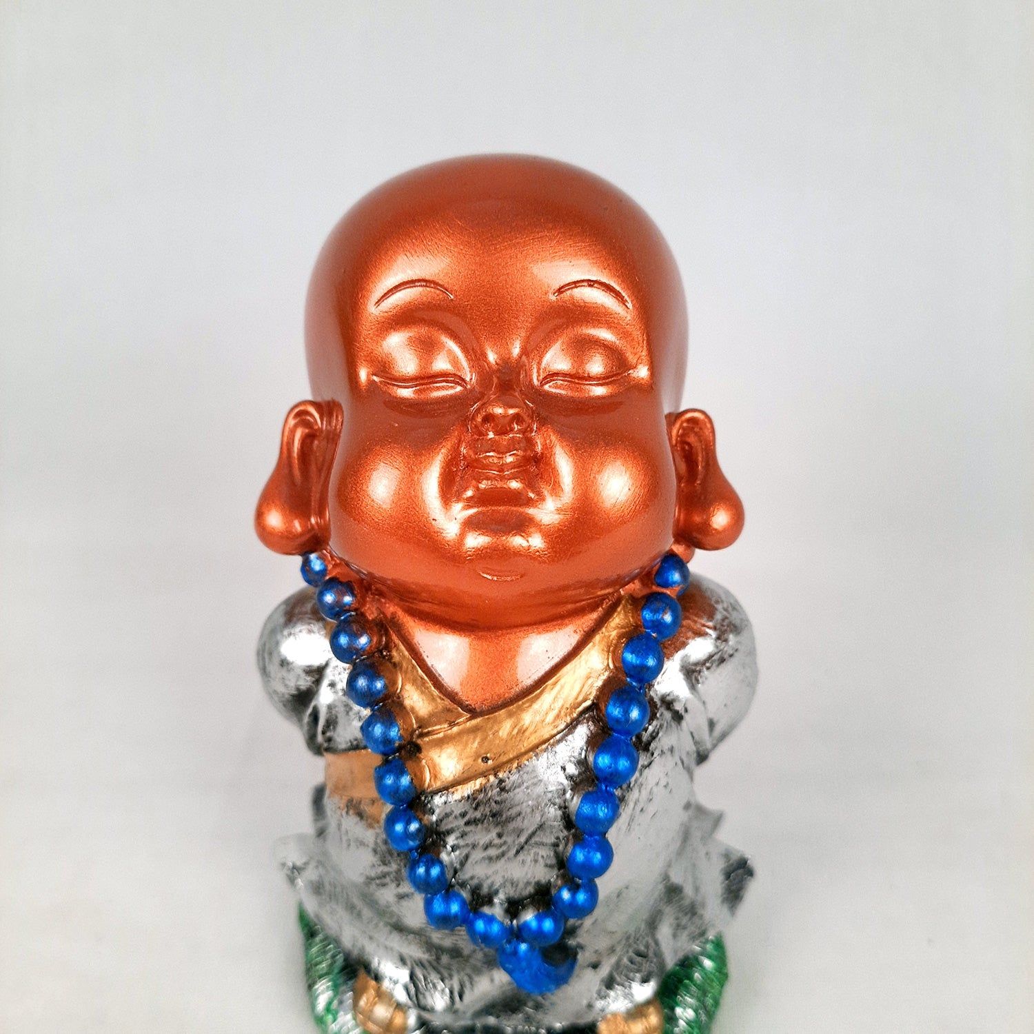 Buddha Baby Monk Showpiece | Feng Shui Decor - For Good Luck, Home, Table, Office Decor & Gift - 5 Inch (Set of 3) - Apkamart