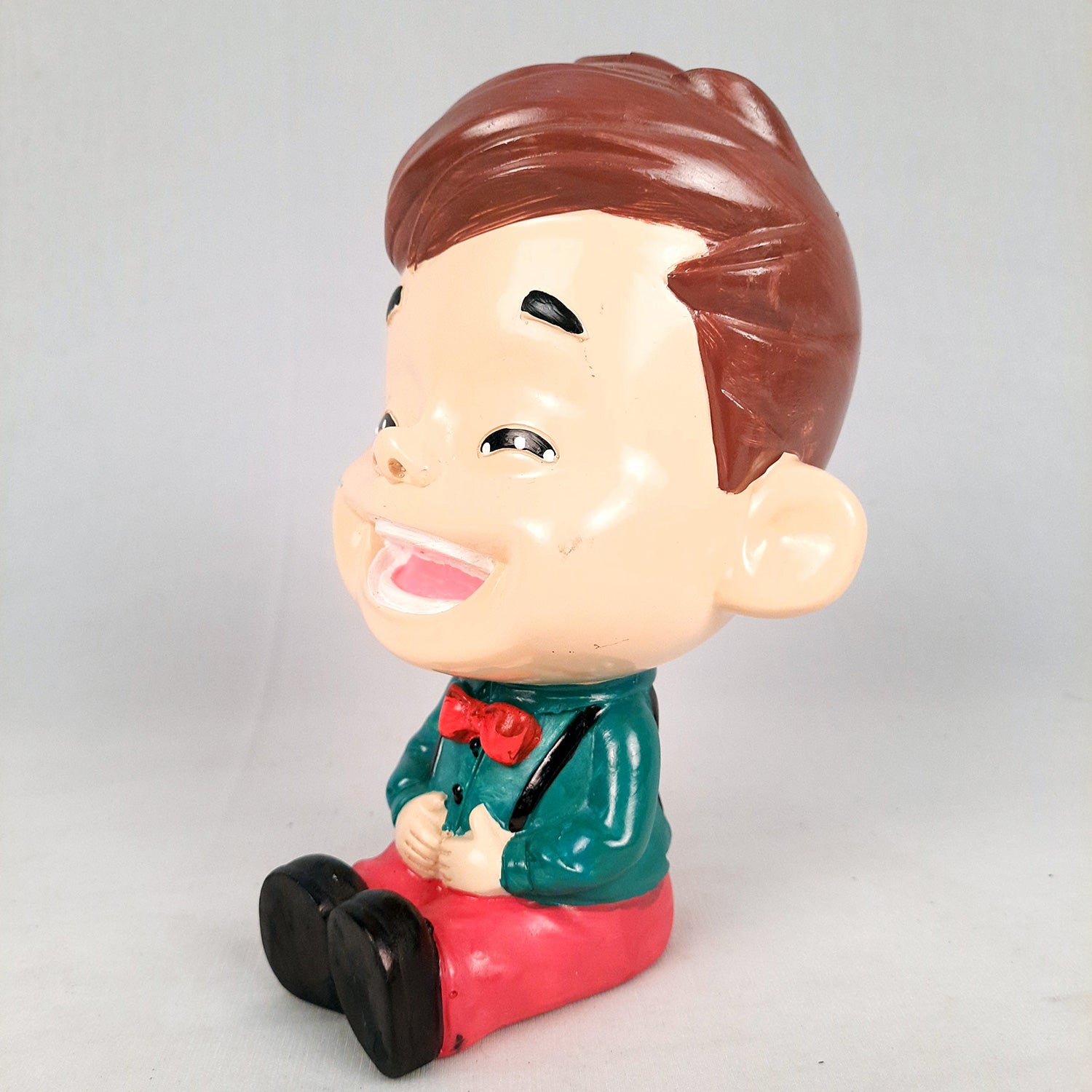 Decorative Sitting Boys Showpiece Human Figurine | Cute Resin Showpiece - for Living Room, Home, Table Decor, Gift for Him - 8 Inch (Set of 4)-Apkamart