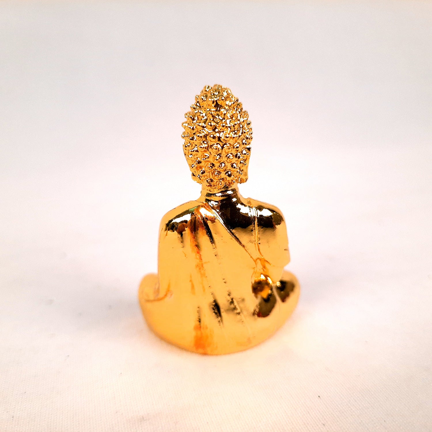 Buddha Statue | Lord Gautam Buddha Showpiece Set - For Car Dashboard, Living room, Home, Table, Office Decor & Gift - 2 Inch (Set of 2) - Apkamart