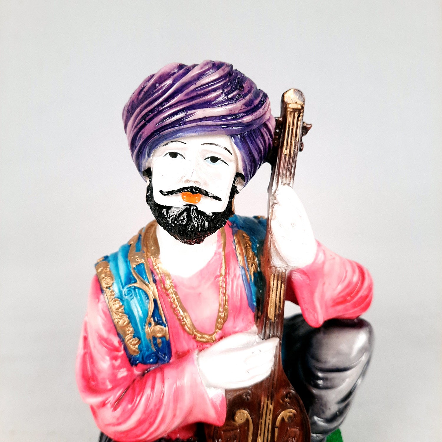 Decorative Couple Musician Showpiece - for Table & Office Decor- 8 inch-Apkamart