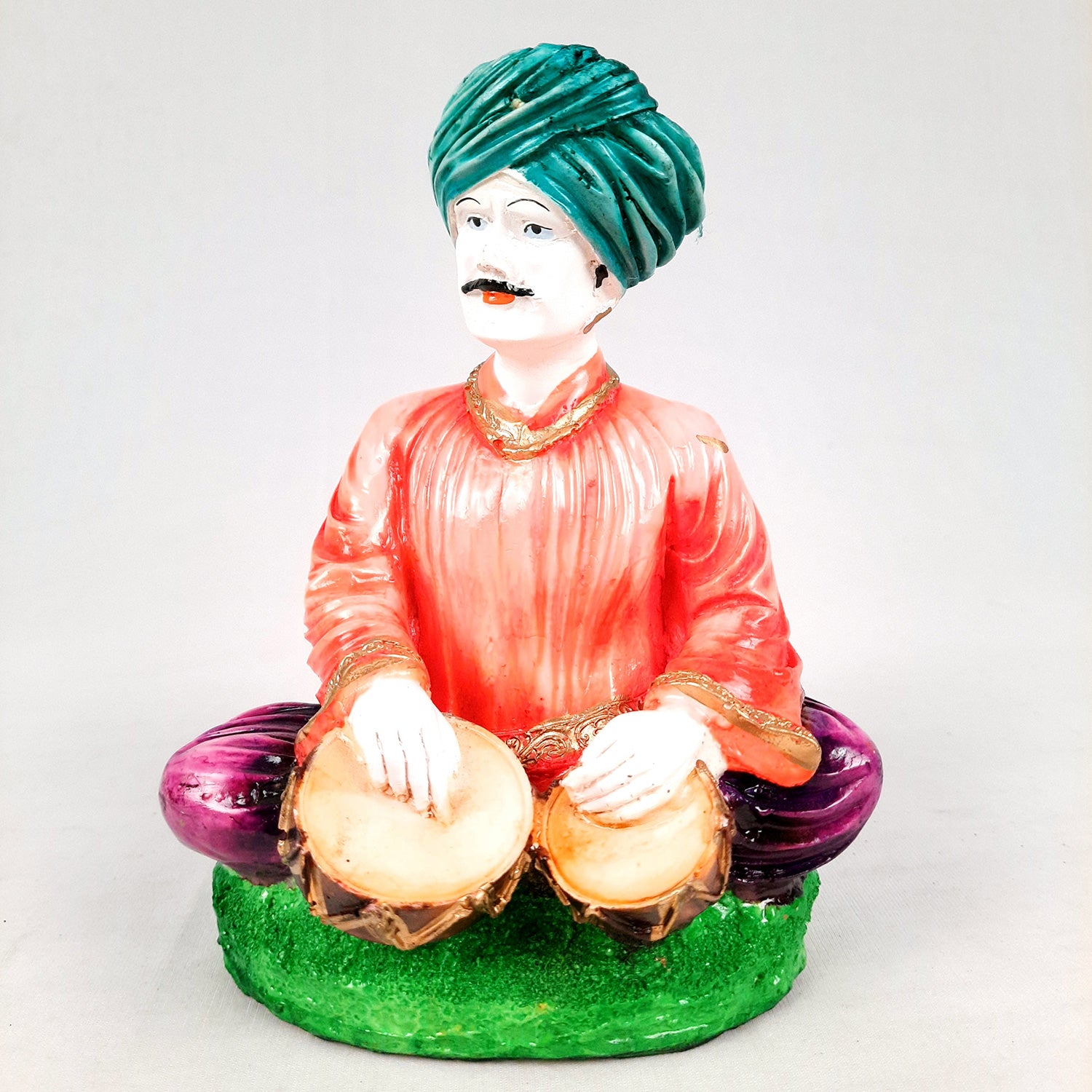 Decorative Couple Musician Showpiece - for Table & Office Decor- 8 inch- Apkamart