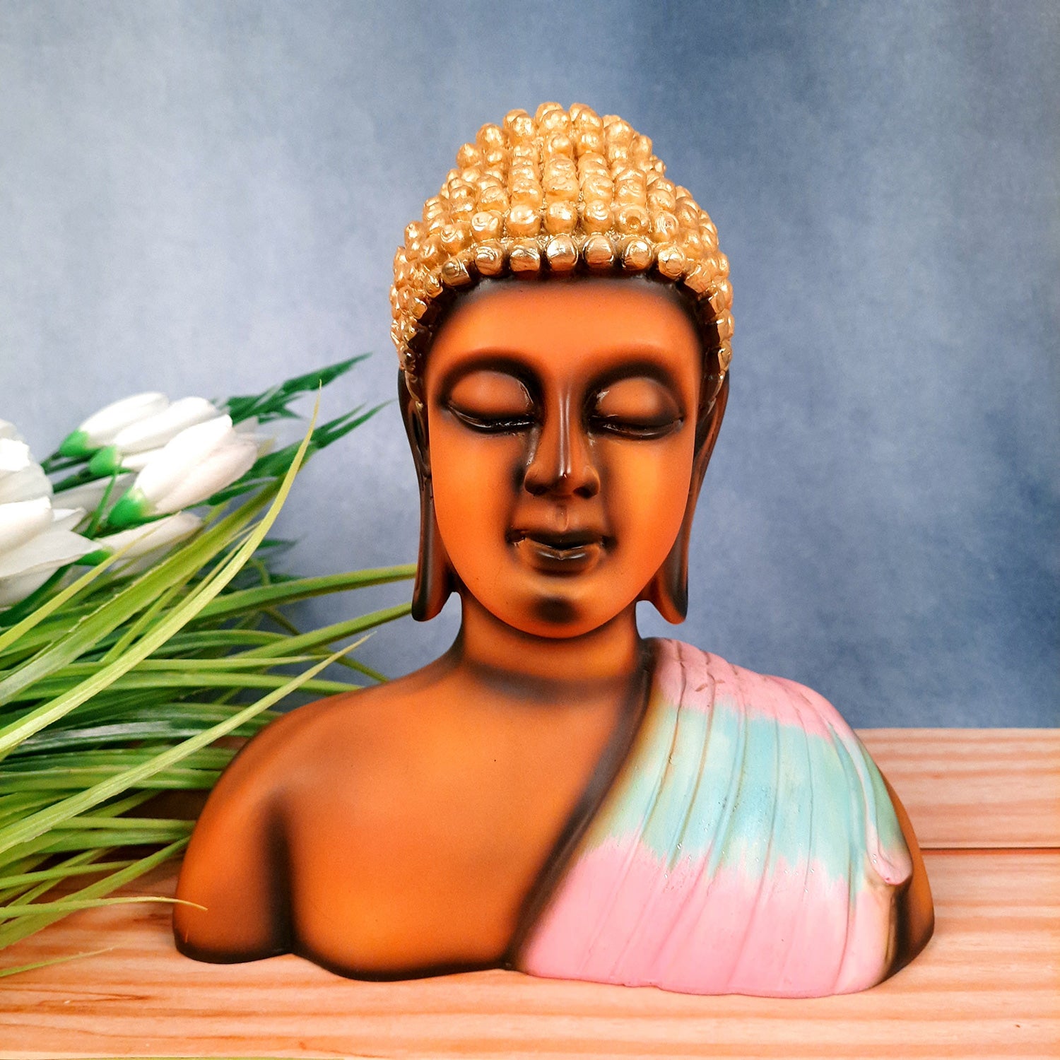 Buddha Statue | Lord Gautam Buddha Showpiece - For Living room, Home, Table, Office Decor & Gift - 9 Inch - Apkamart