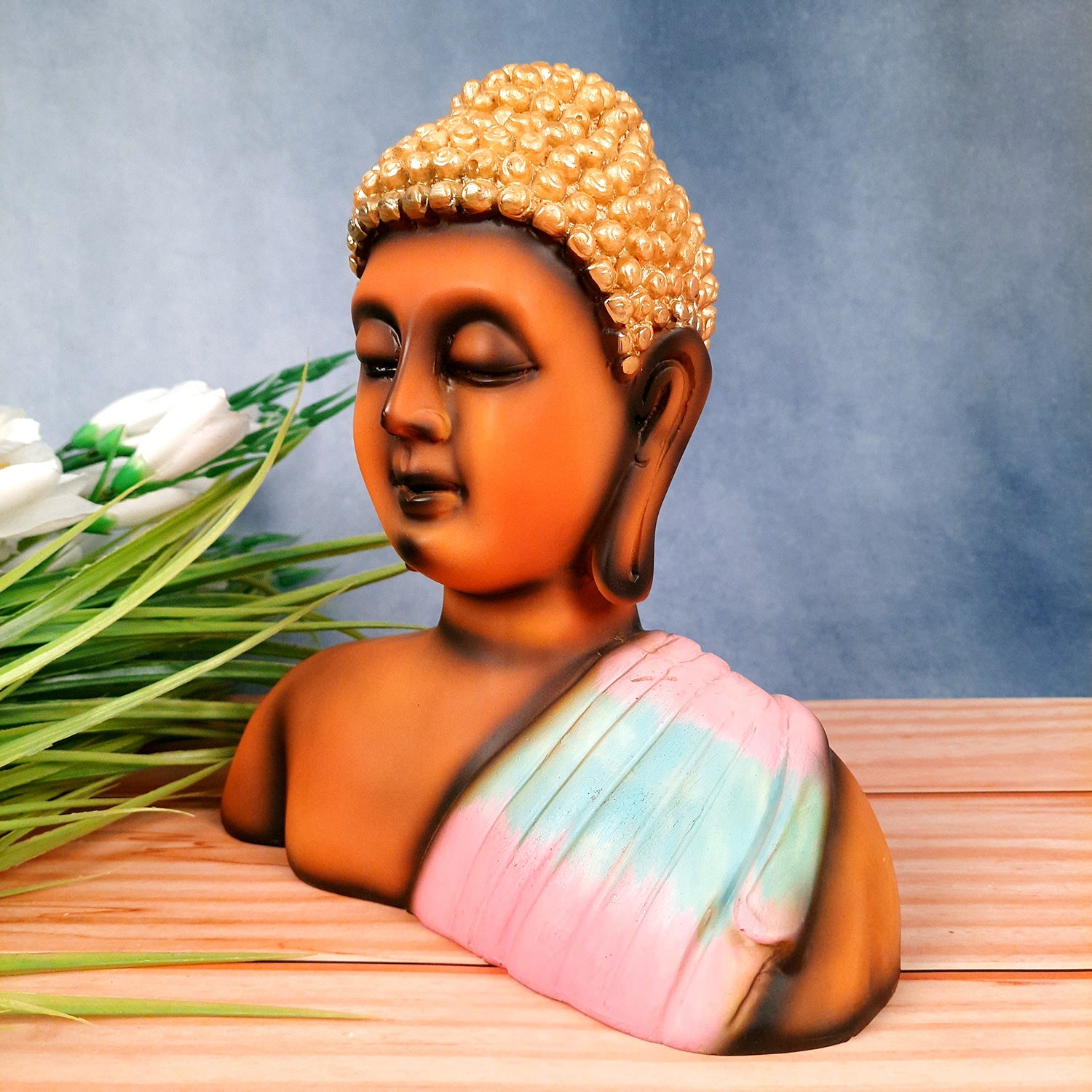 Buddha Statue | Lord Gautam Buddha Showpiece - For Living room, Home, Table, Office Decor & Gift - 9 Inch - Apkamart