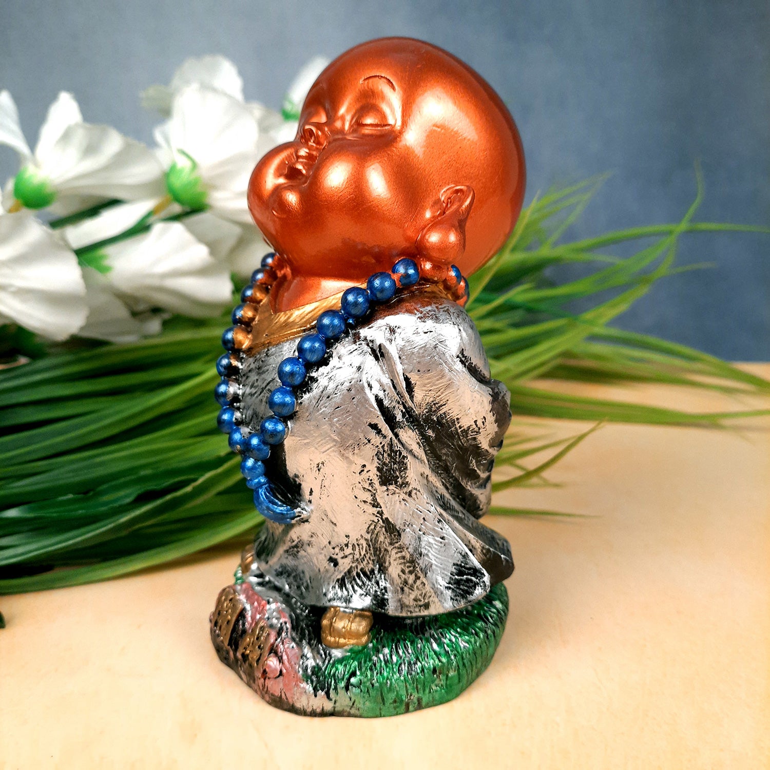Buddha Baby Monk Showpiece | Feng Shui Decor - For Good Luck, Home, Table, Office Decor & Gift - 5 Inch (Set of 3) - Apkamart